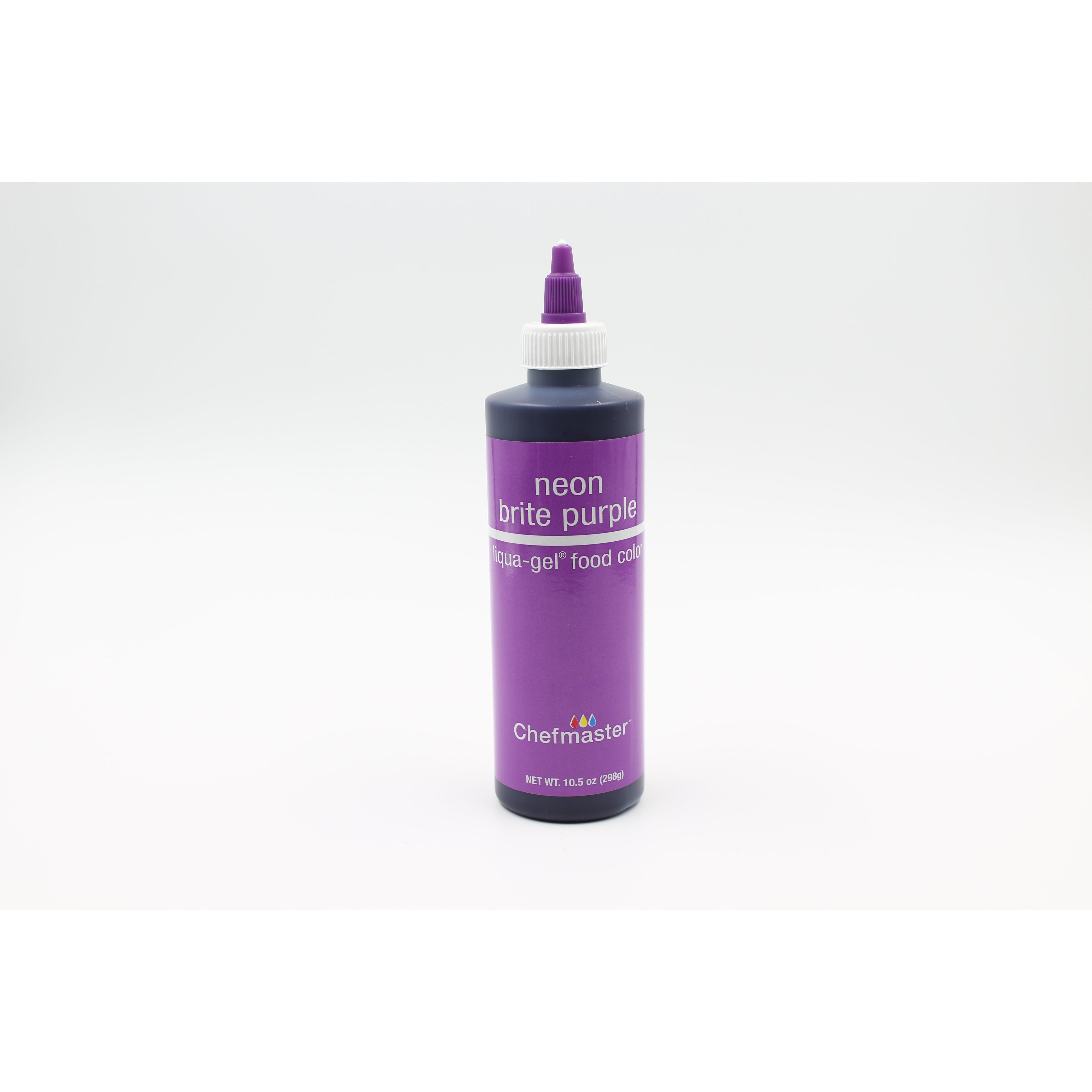 Chefmaster Neon Brite Purple Liqua-Gel Food Coloring (# 5762) 10.5 OZ - Papagino Foods Inc.