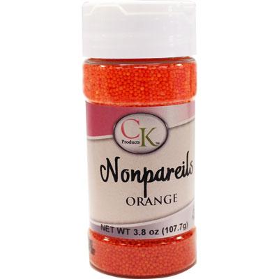 Orange Nonpareils, 3.8 oz - Papagino Foods Inc.