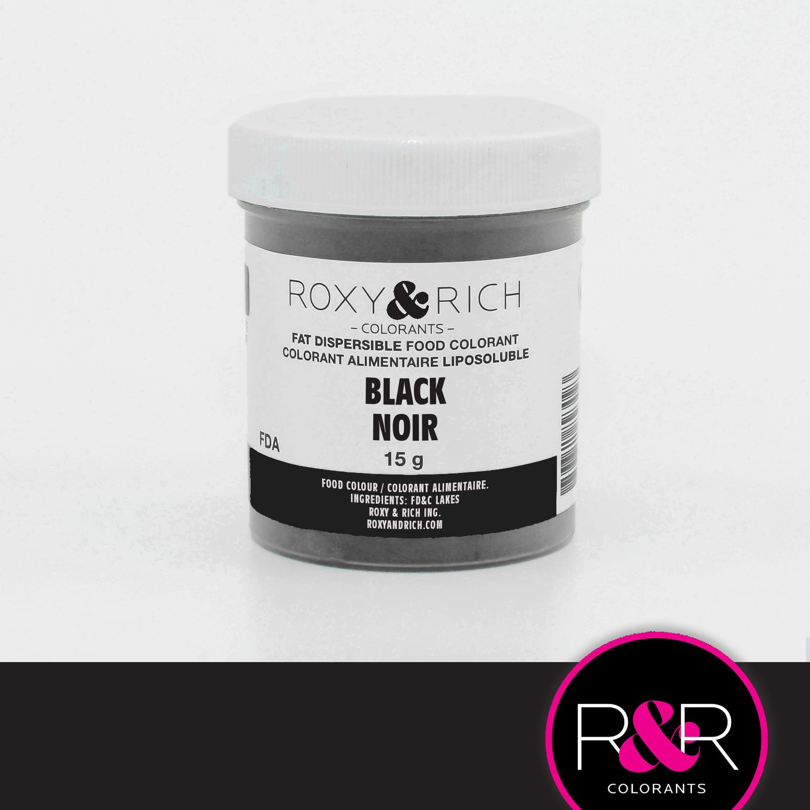 Roxy & Rich Fat Dispersible Dust Black (# P15-B11) - 15 G - Papagino Foods Inc.