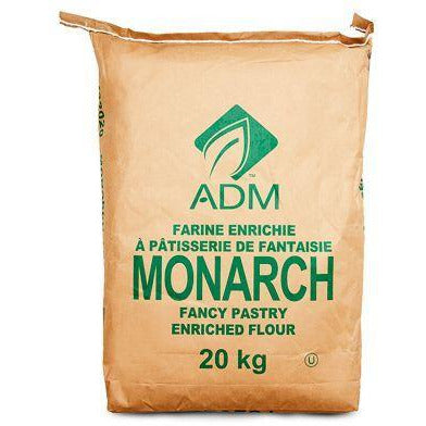 Monarch Fancy Pastry Flour # 732020/ P202 20 kg/ 432720 (Pickup Only) - Papagino Foods Inc.