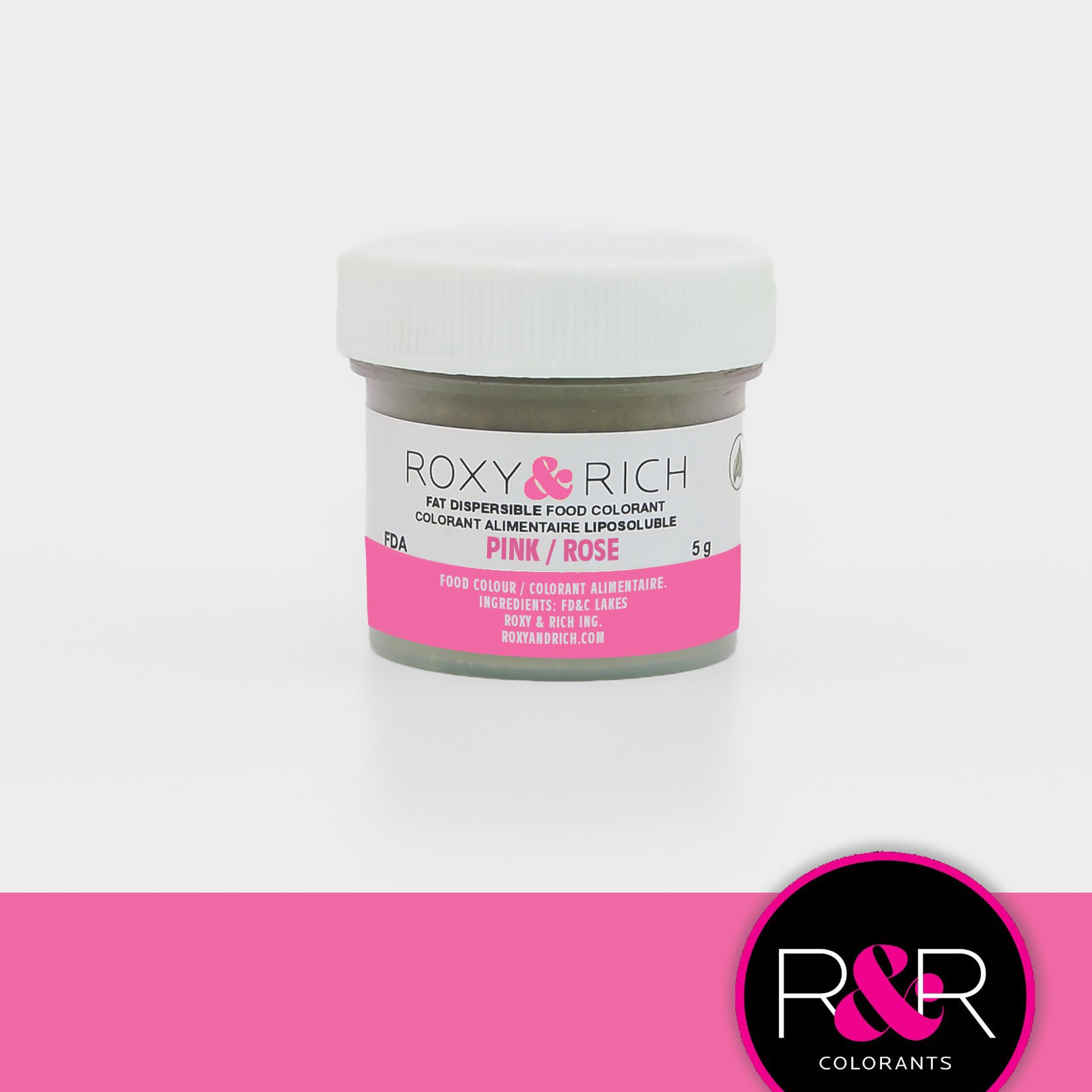 Colorant alimentaire hydrosoluble Rose - Roxy & Rich