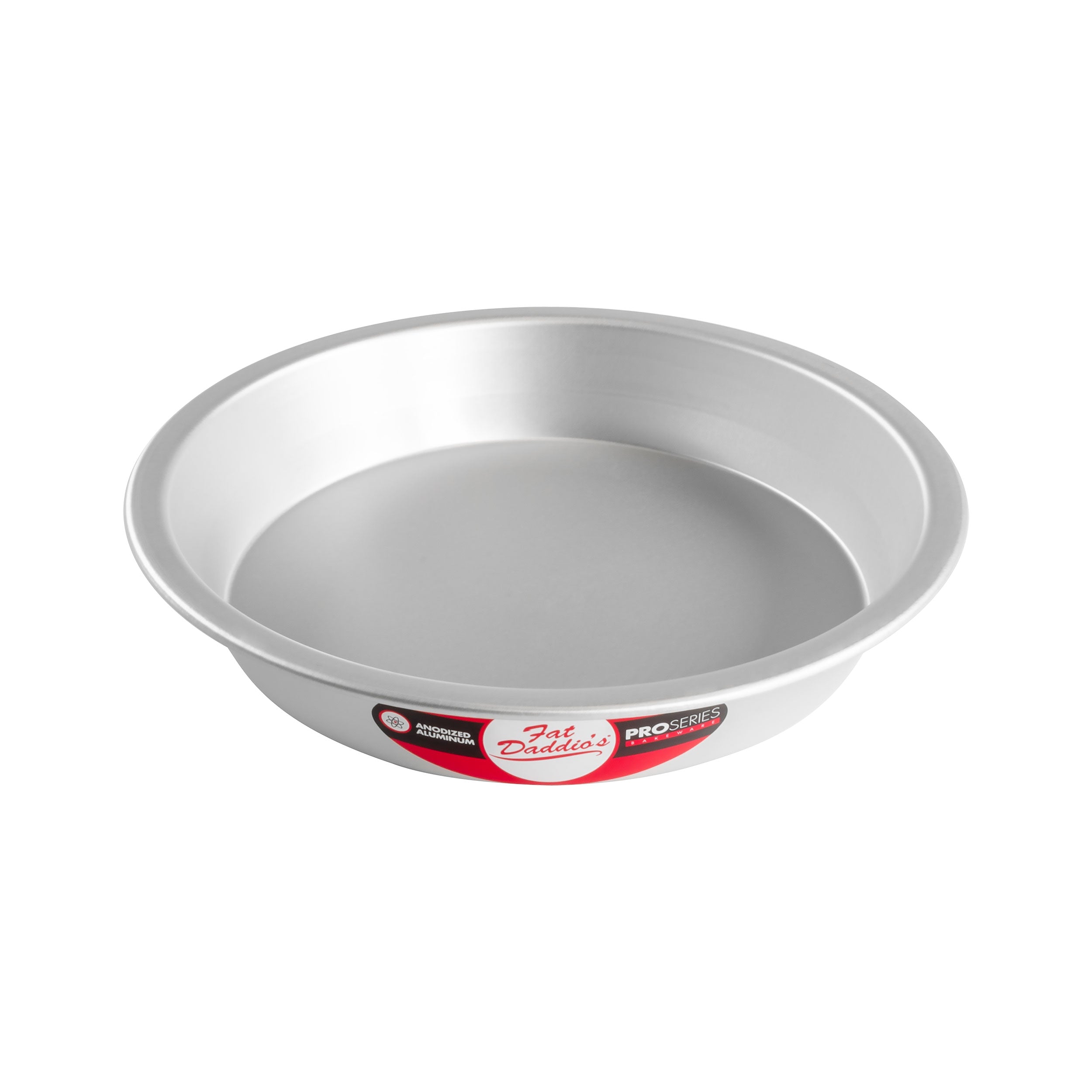 Fat Daddio, Anodized Aluminum, Pie Pan, 9 in OD x 7 in ID 1 1/2 in Deep 1/2 in Rim (PIE-9) - Papagino Foods Inc.