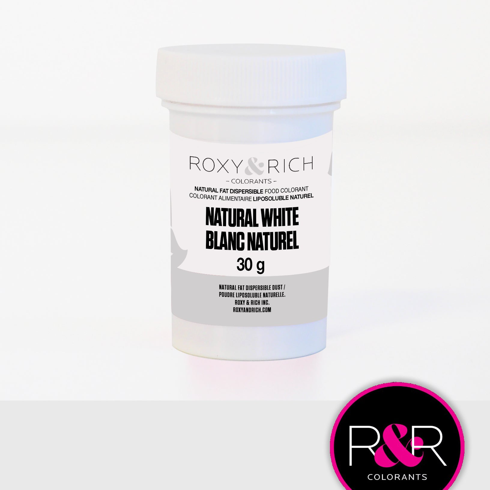 Roxy & Rich Fat Dispersible Dust White (# P50-B00) - 100 G - Papagino Foods Inc.