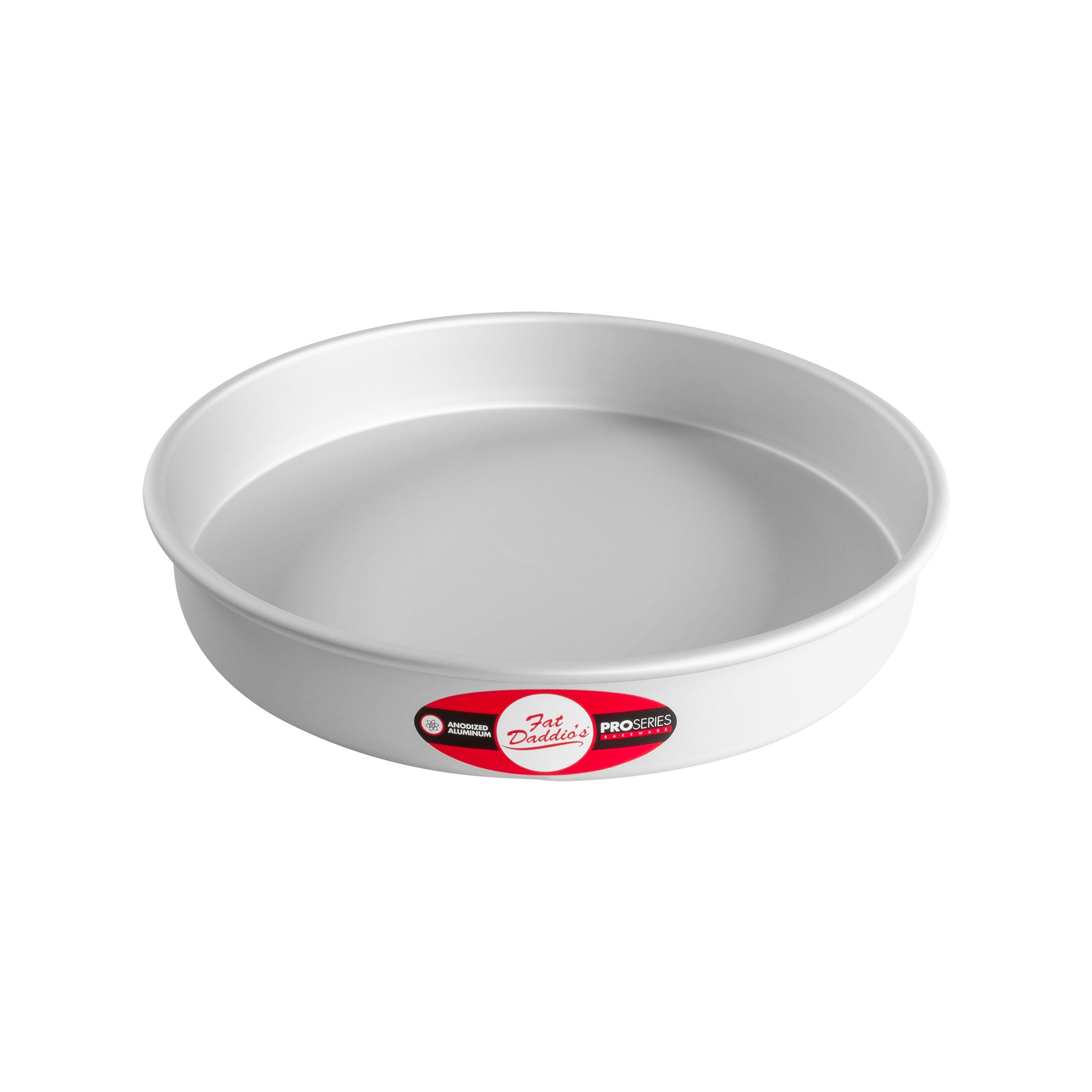 Fat Daddio, Anodized Aluminum, Round Pan, 12 in x 2 in (PRD-122) - Papagino Foods Inc.