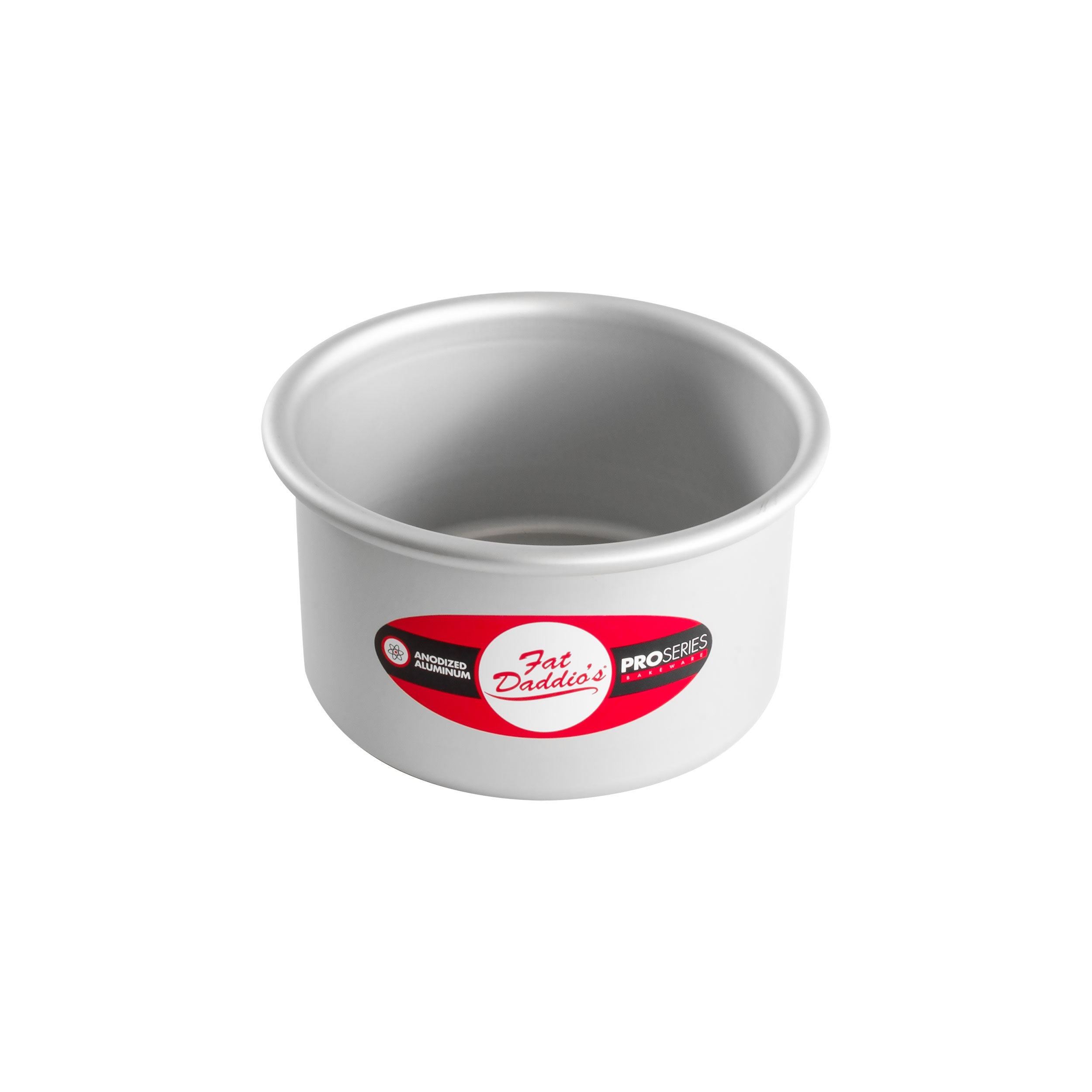Fat Daddio, Anodized Aluminum, Round Pan, 5 in x 4 in (PRD-54) - Papagino Foods Inc.