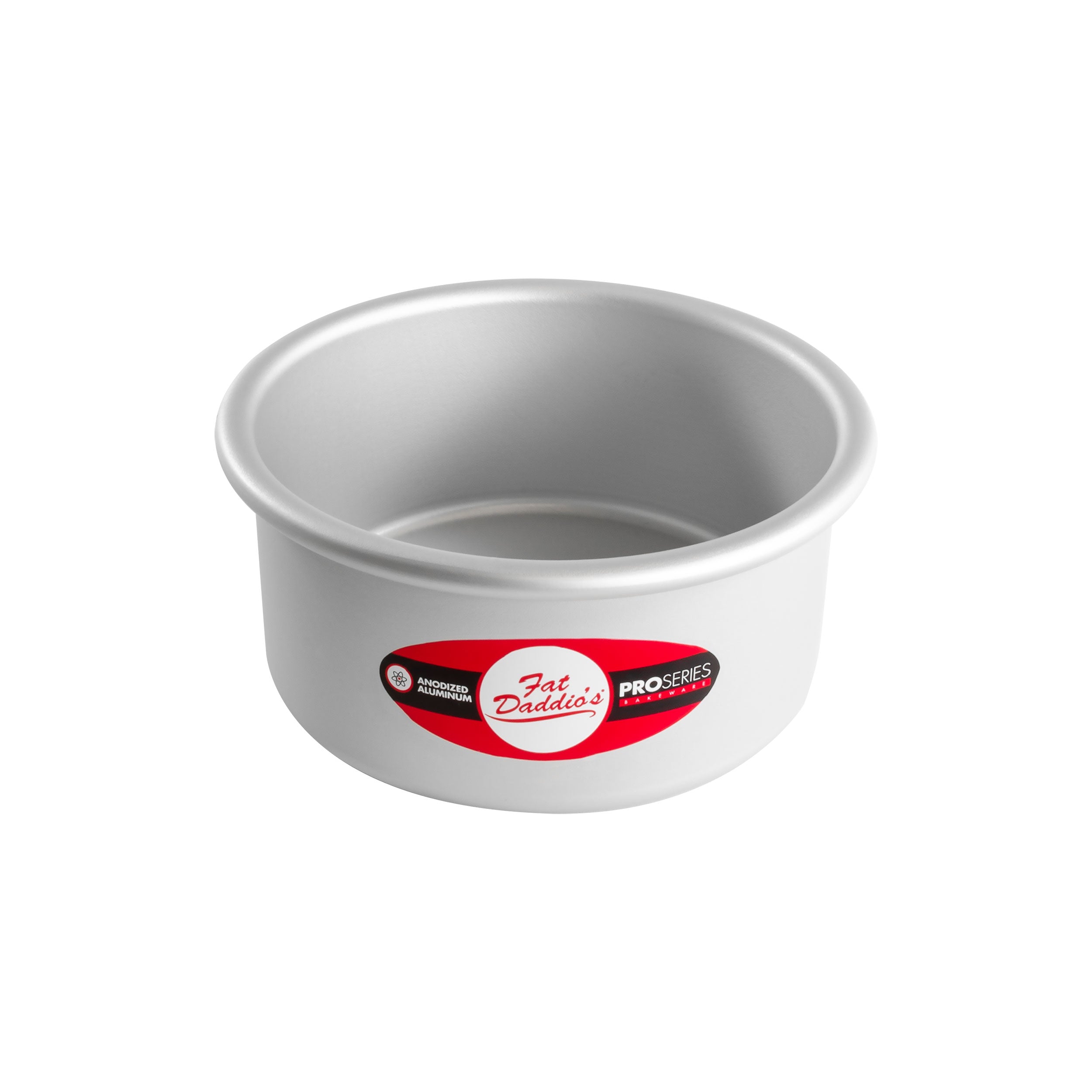 Fat Daddio, Anodized Aluminum, Round Pan, 6 in x 3 in (PRD-63) - Papagino Foods Inc.