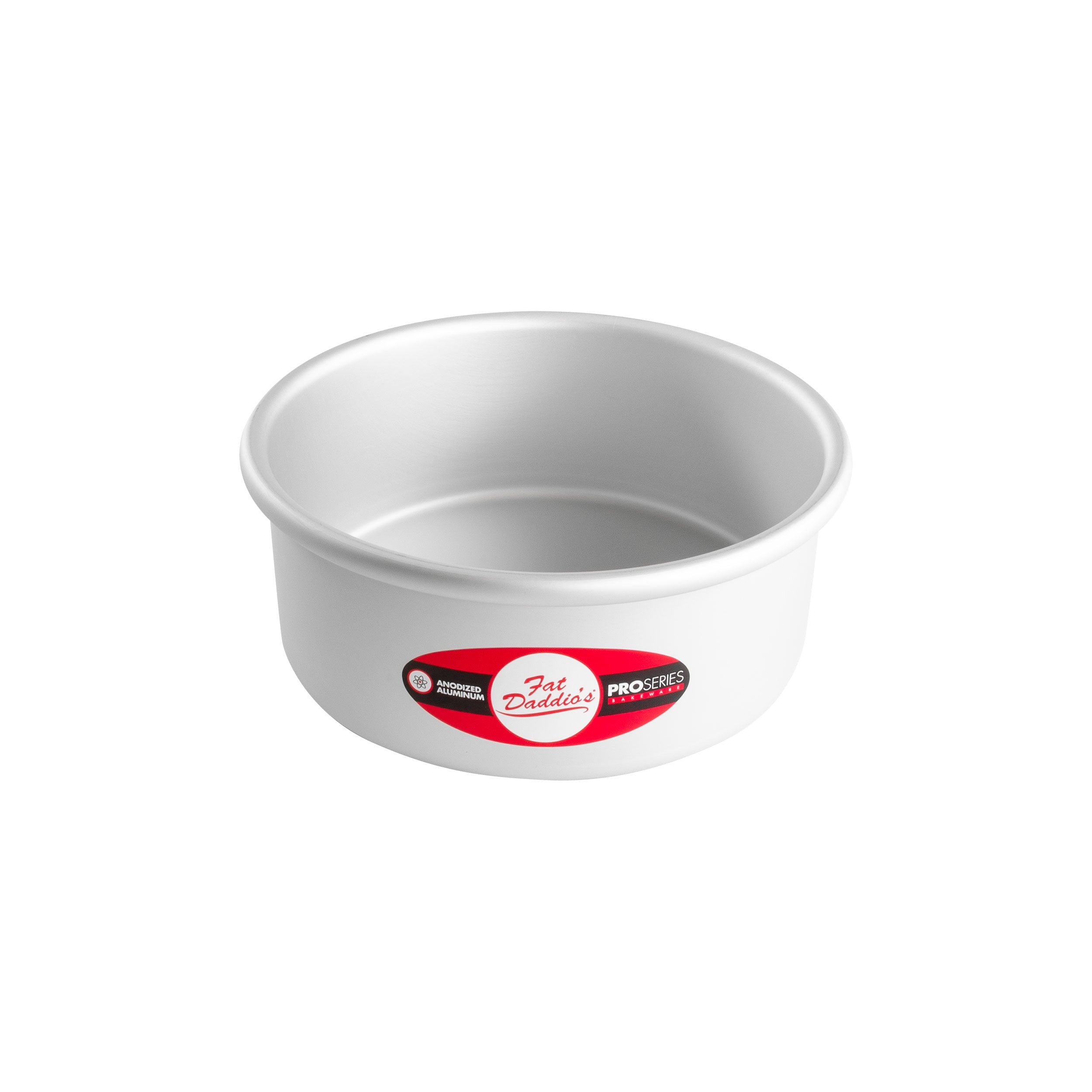 Fat Daddio, Anodized Aluminum, Round Pan, 7 in x 3 in (PRD-73) - Papagino Foods Inc.