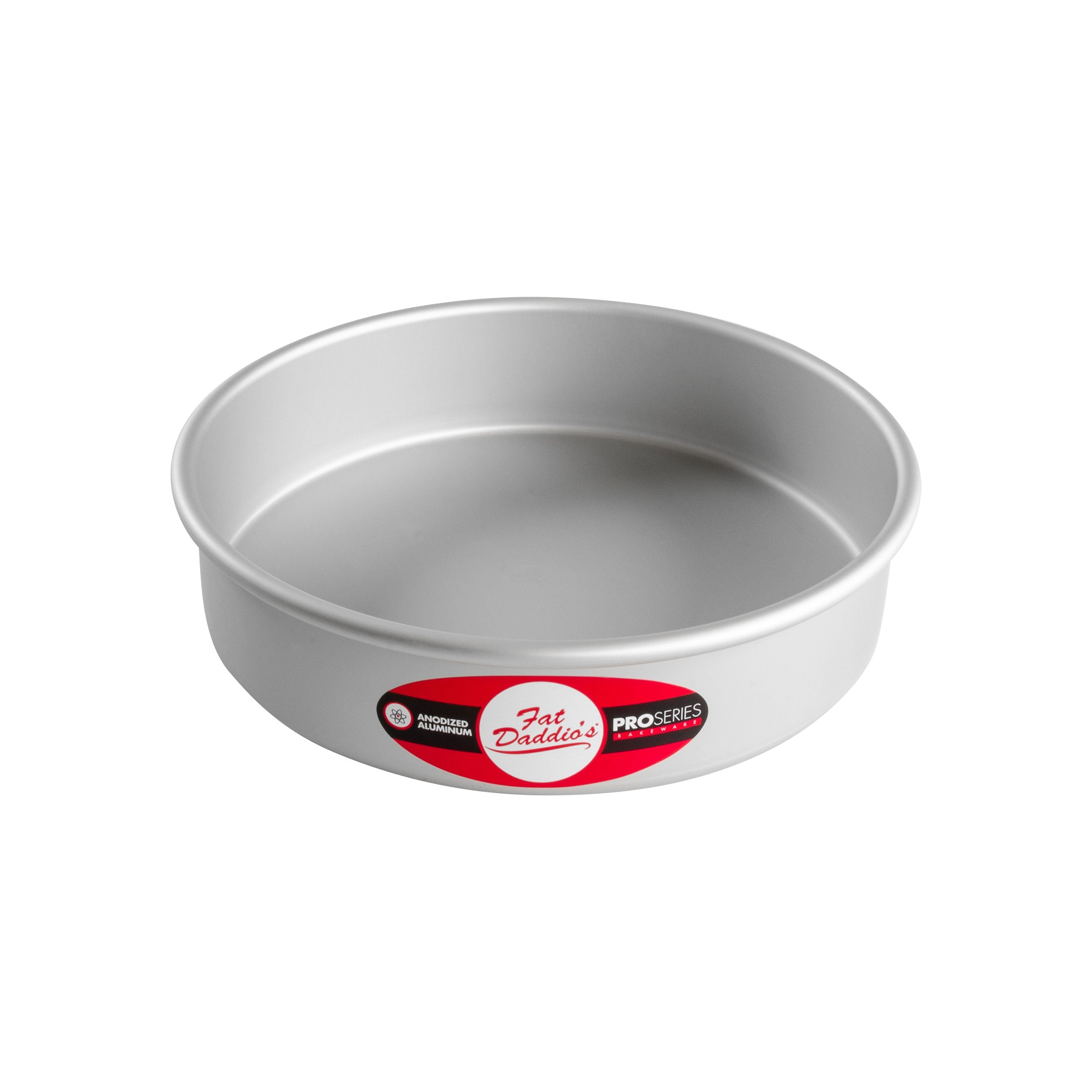 Fat Daddio, Anodized Aluminum, Round Pan, 8 in x 2 in (PRD-82) - Papagino Foods Inc.