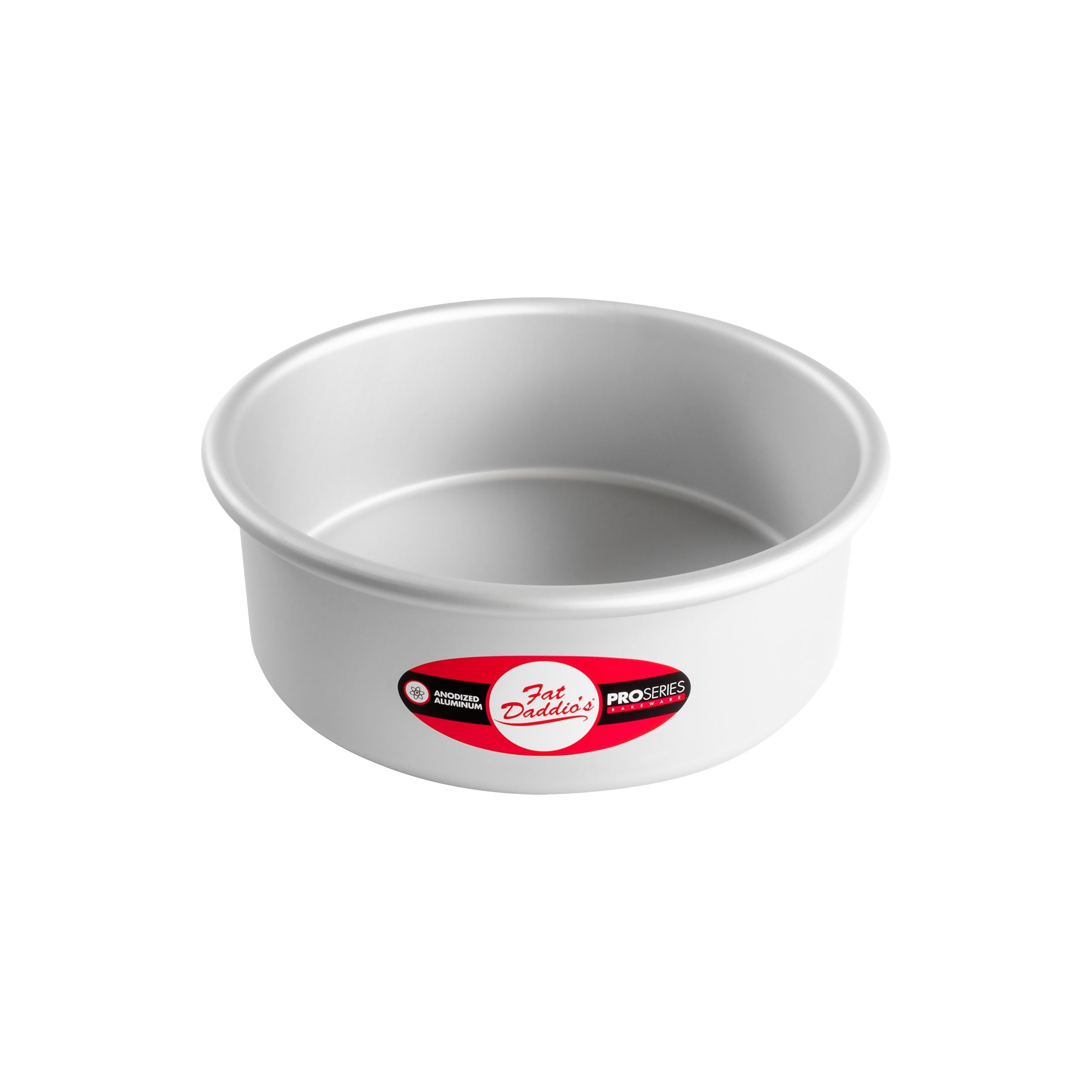 Fat Daddio, Anodized Aluminum, Round Pan, 8 in x 3 in (PRD-83) - Papagino Foods Inc.