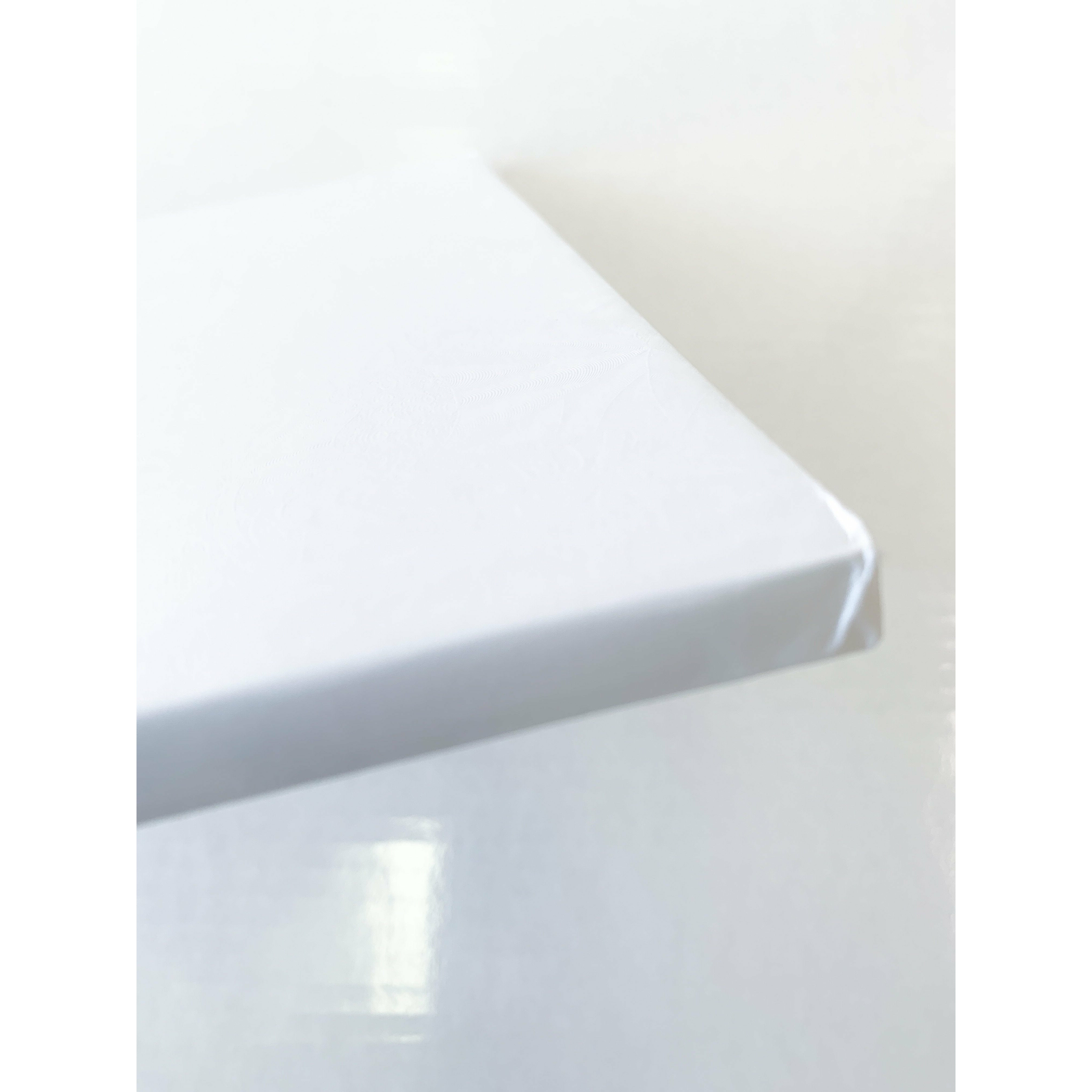 8" White Square Cake Drum / Board 1/2" - Papagino Foods Inc.