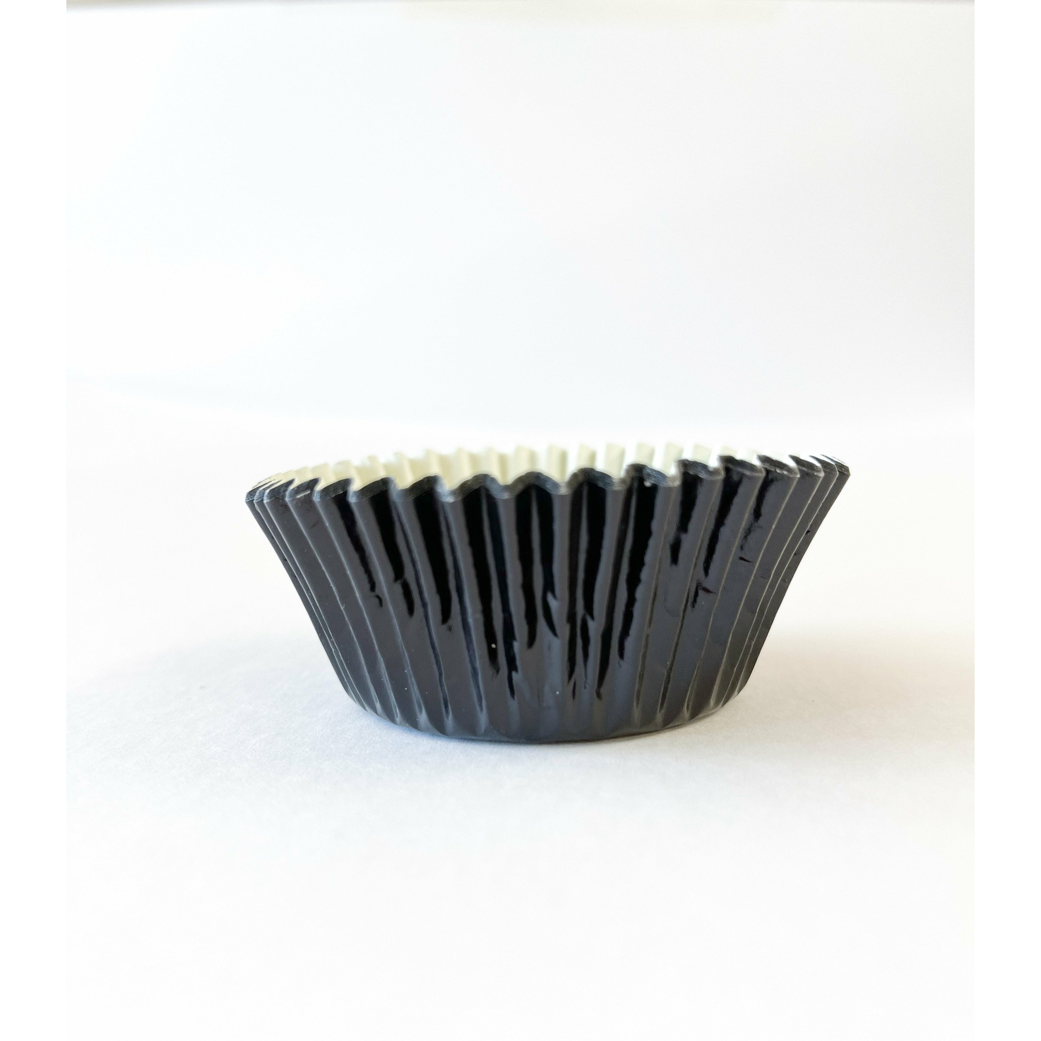 Mini Black Foil Cupcake Liners - Papagino Foods Inc.