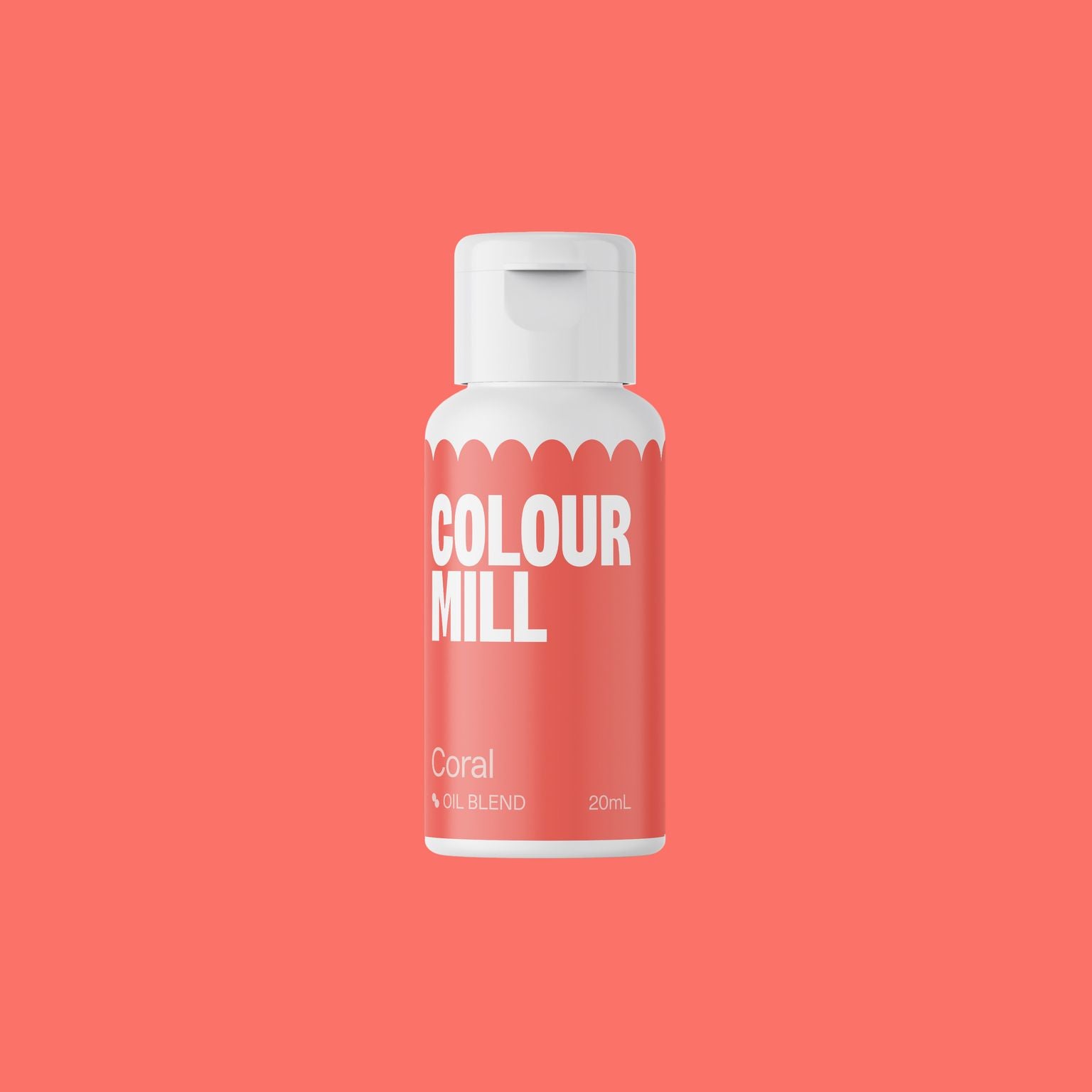 Colour Mill Oil Based Colouring 20ml Coral - Papagino Foods Inc.