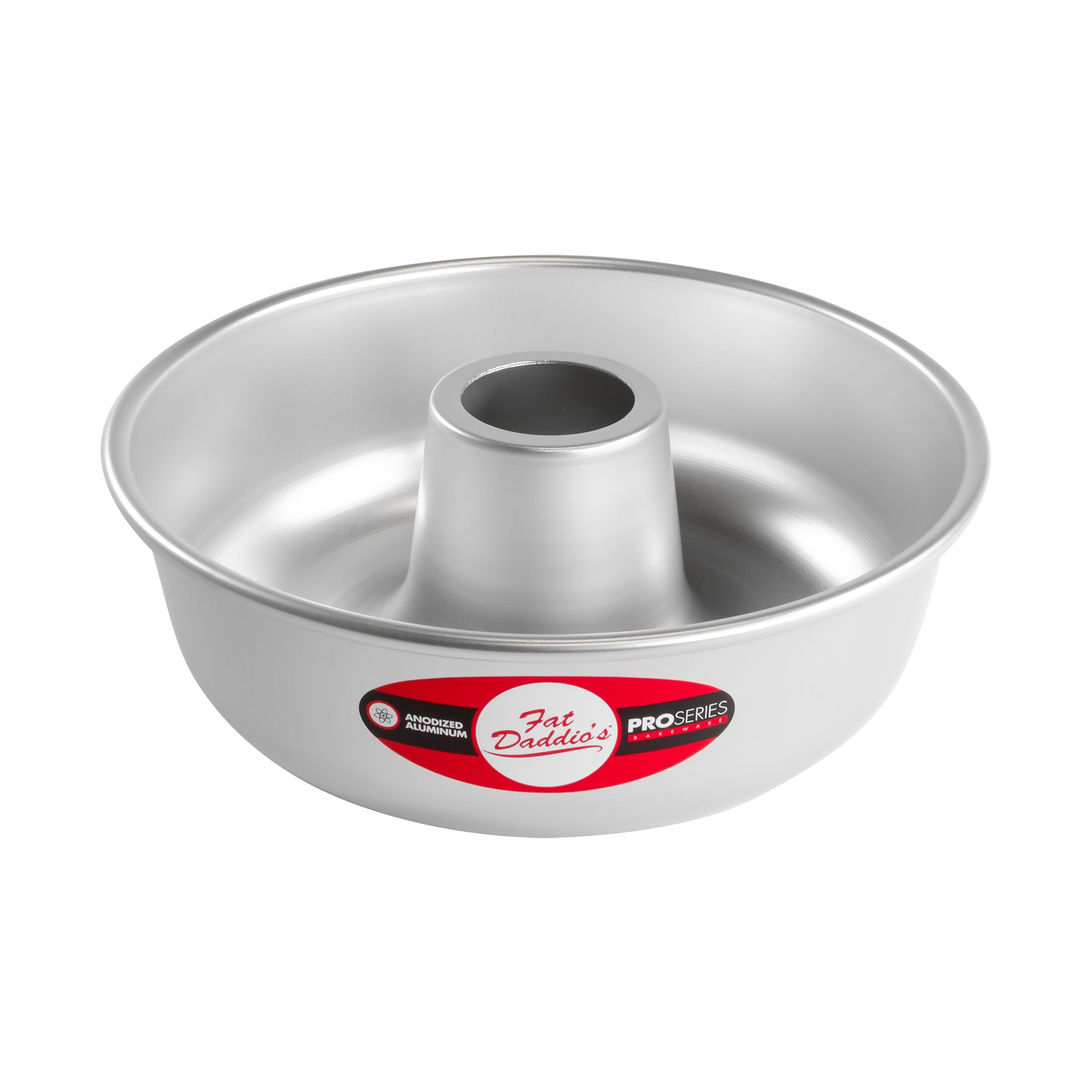 Fat Daddio, Anodized Aluminum, Ring Mold Pan, 8 1/2 in Diameter Top x 7 5/8 in Bottom x 3 in Deep (RMP-9) - Papagino Foods Inc.