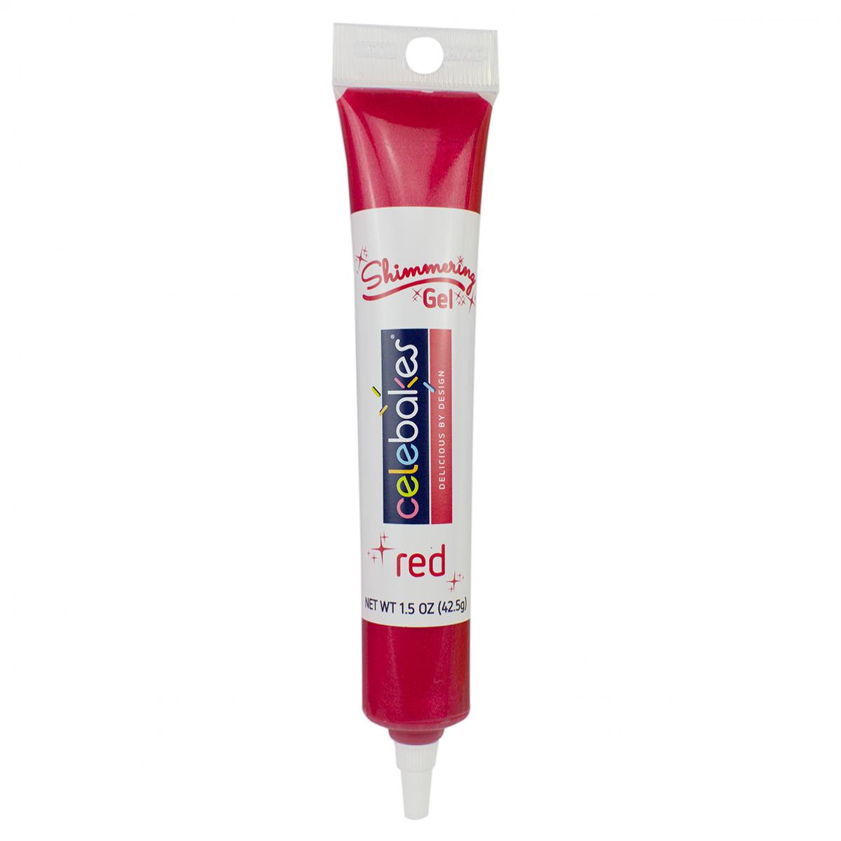 Red Shimmering Gel, 1.5 oz - Papagino Foods Inc.