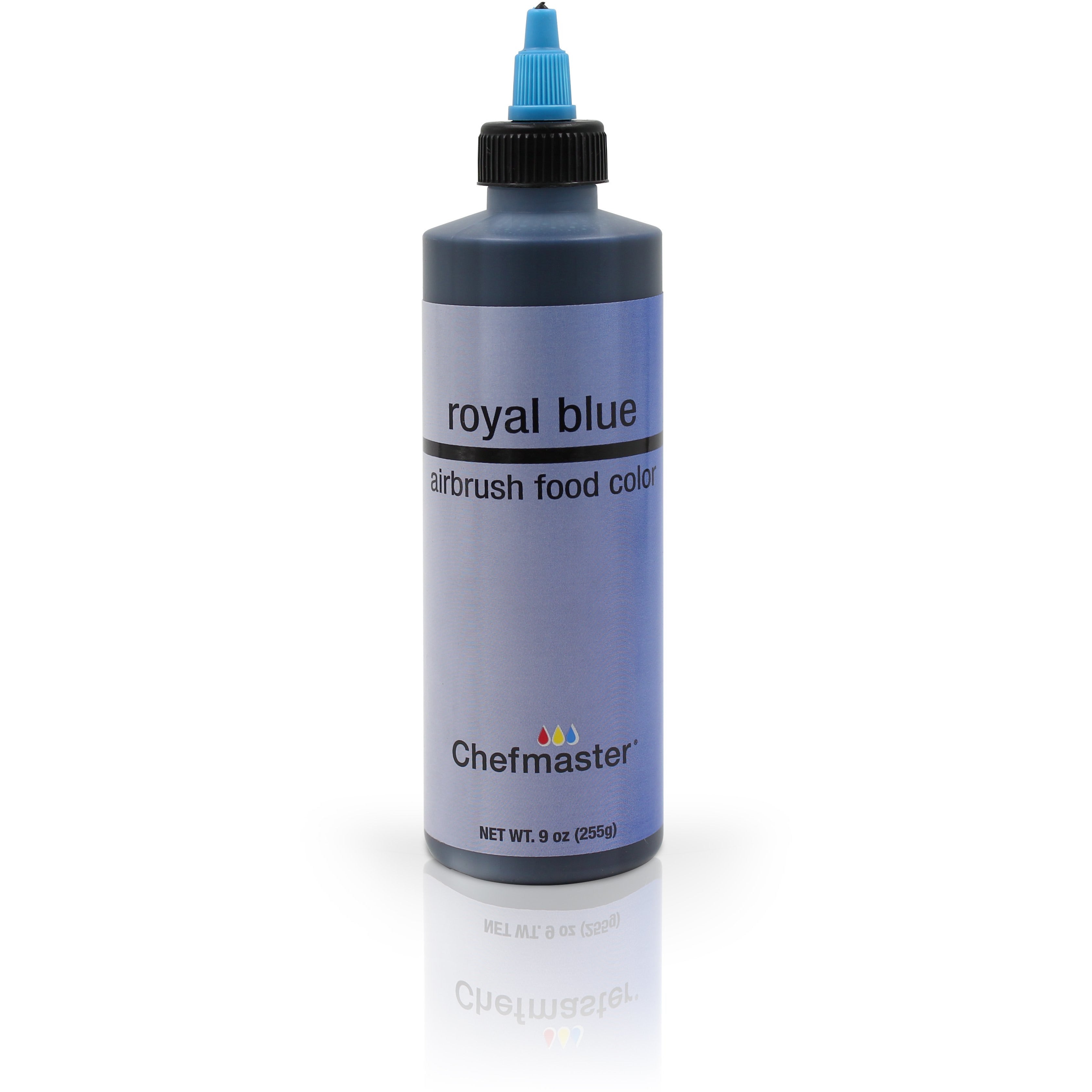 Chefmaster Royal Blue Airbrush Food Coloring (# 3181) 9.0 OZ - Papagino Foods Inc.