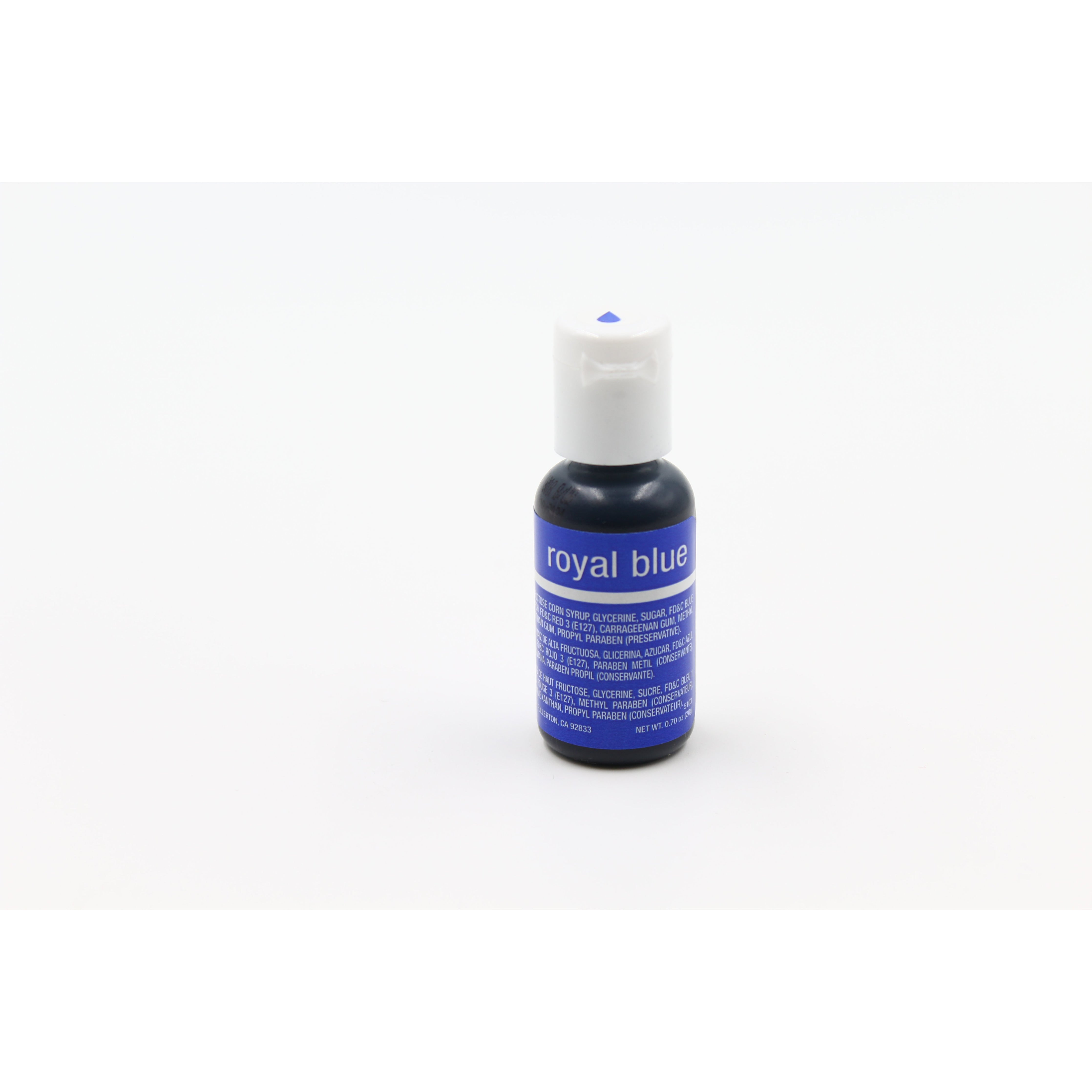 Chefmaster Royal Blue Liqua-Gel Food Coloring (# 5103) 0.70 OZ - Papagino Foods Inc.
