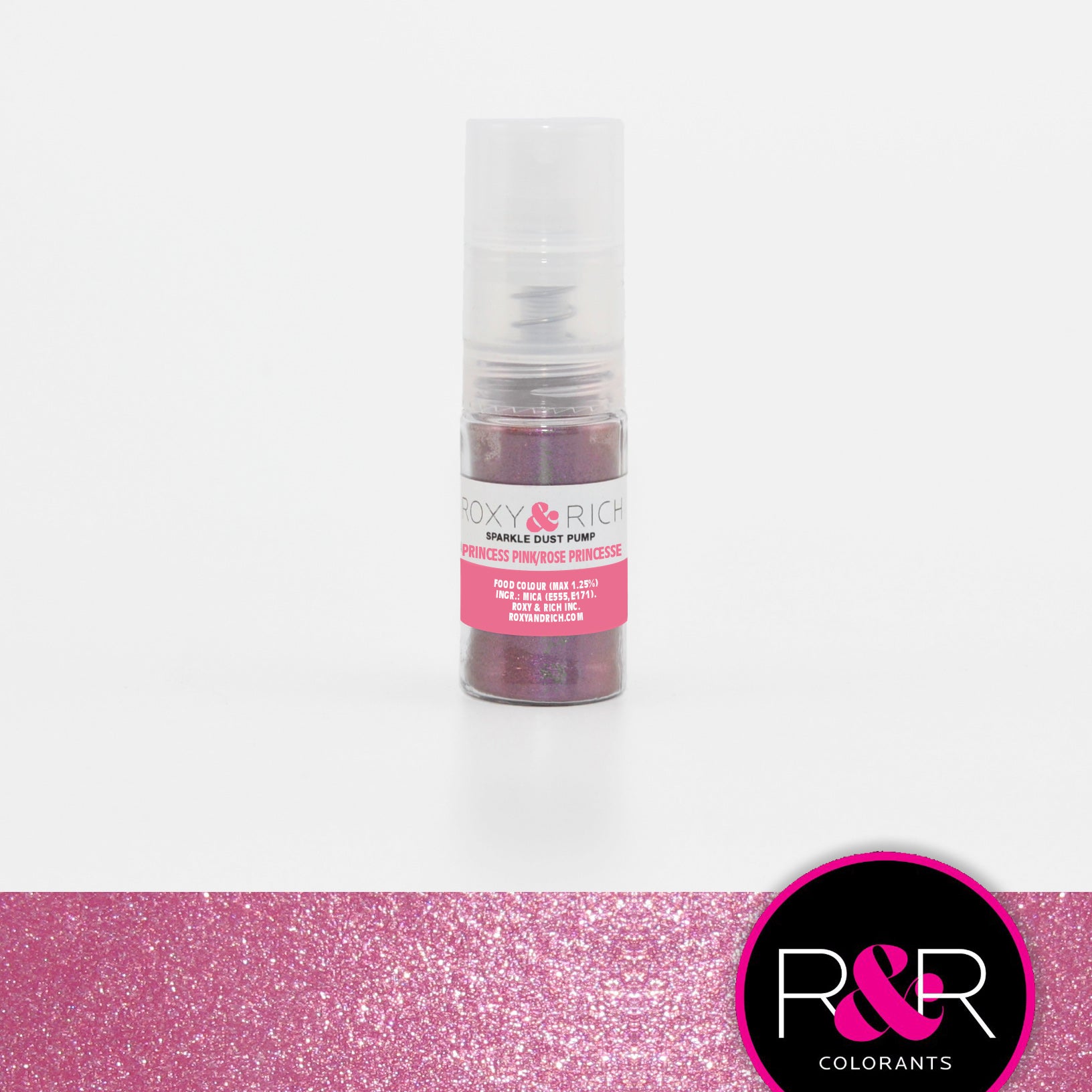 Roxy & Rich Sparkle Dust Pump Highlighter Princess Pink (# S4-020P) - 4 G - Papagino Foods Inc.