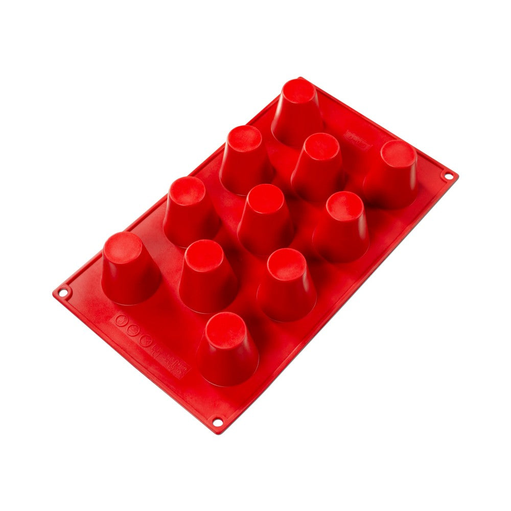 Fat Daddio, Silicone Baking Mold, Baba, 1.7oz, 1.77 in x 1.89 in Deep, 11 Cavities (SMF020) - Papagino Foods Inc.