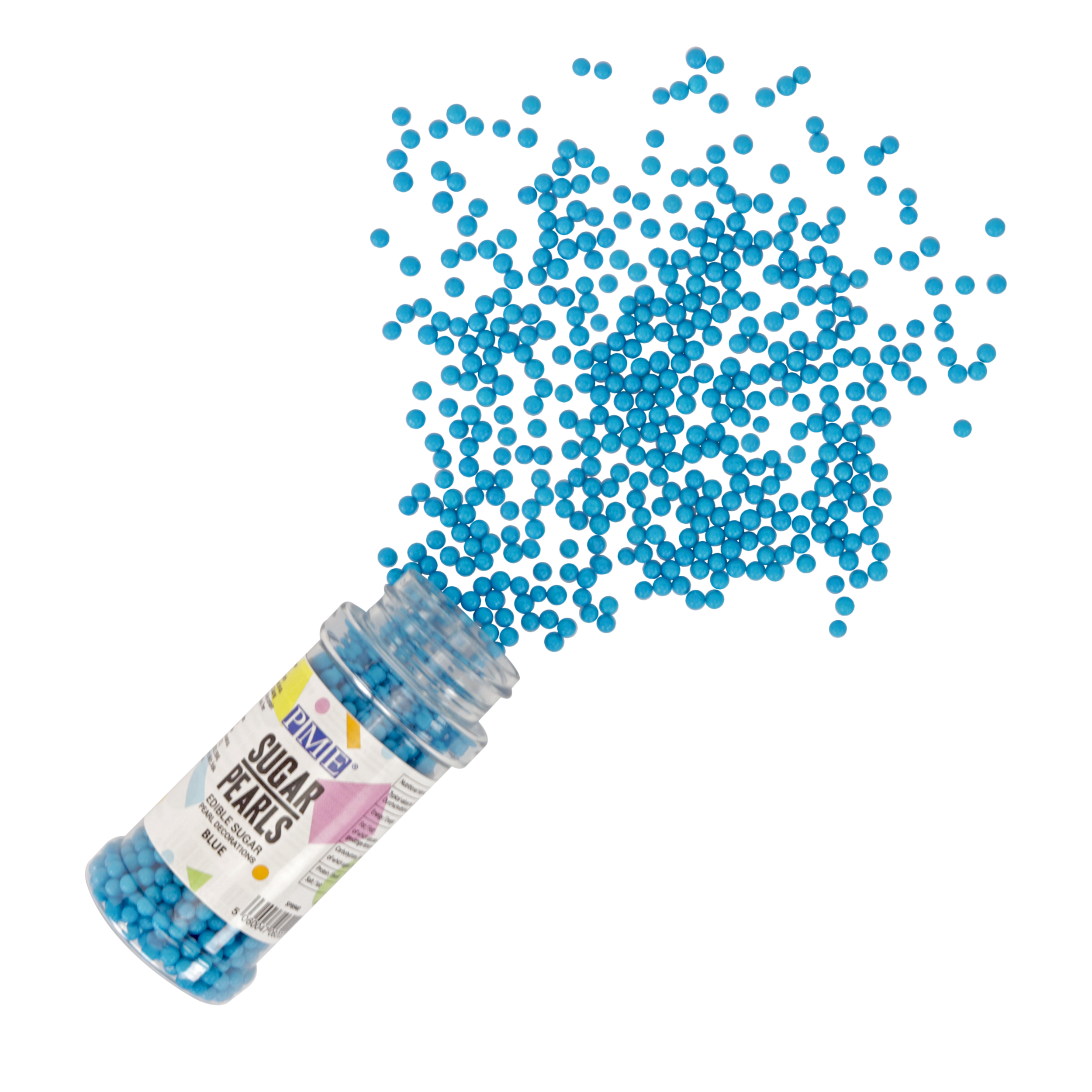 Sugar Pearls - Blue (100g / 3.5 oz) #SPB940 - Papagino Foods Inc.