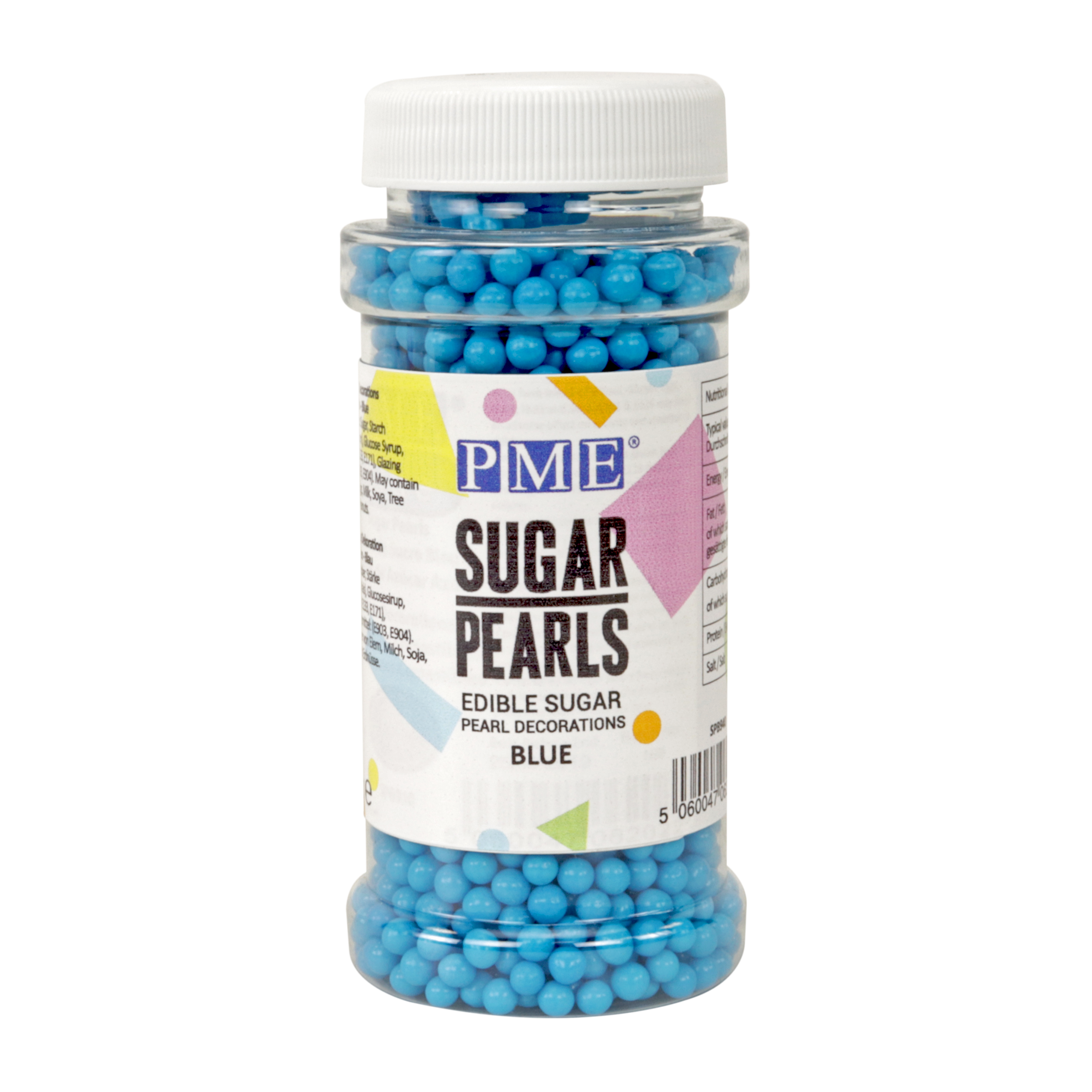 Sugar Pearls - Blue (100g / 3.5 oz) #SPB940 - Papagino Foods Inc.