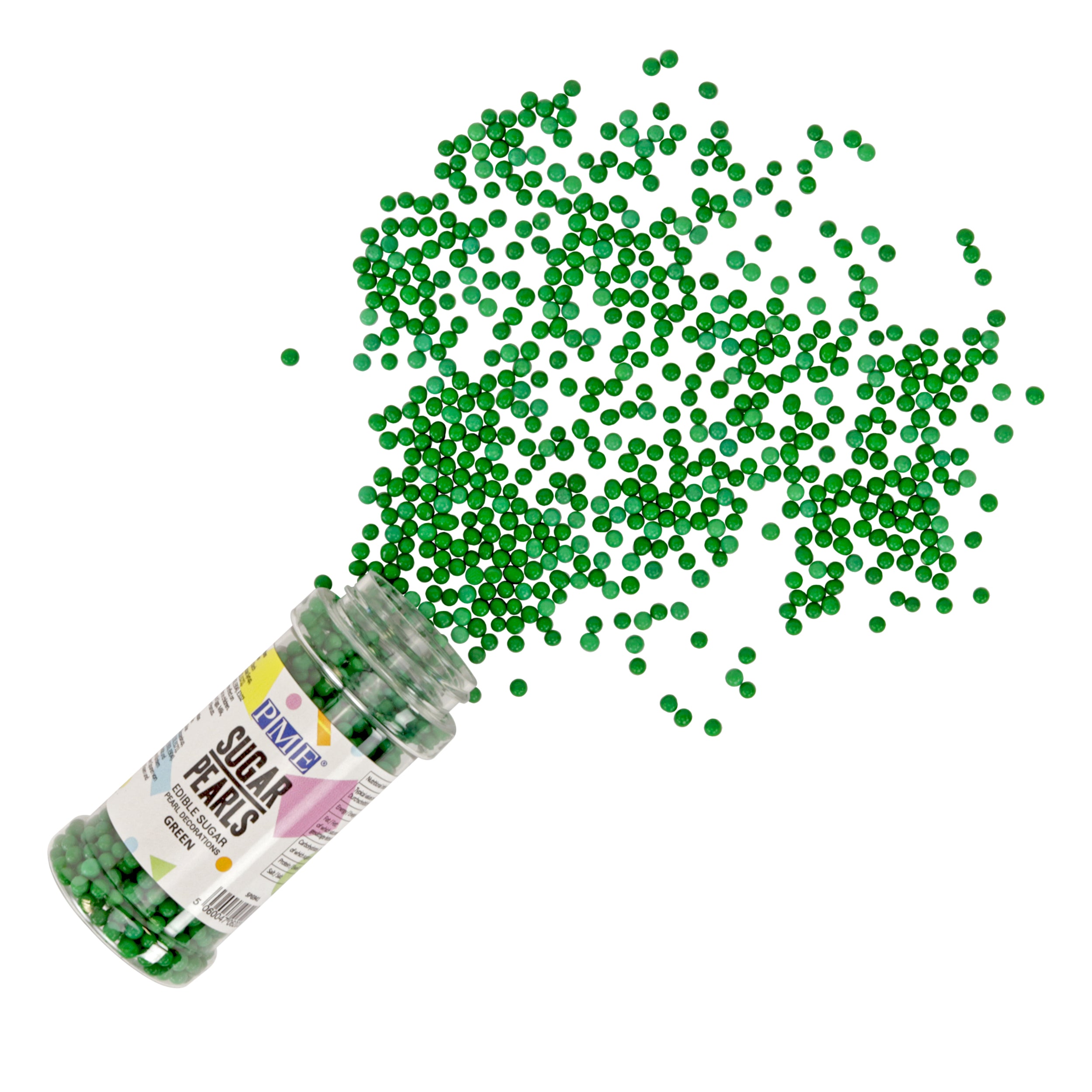 Sugar Pearls - Green (100g / 3.5 oz) #SPG941 - Papagino Foods Inc.