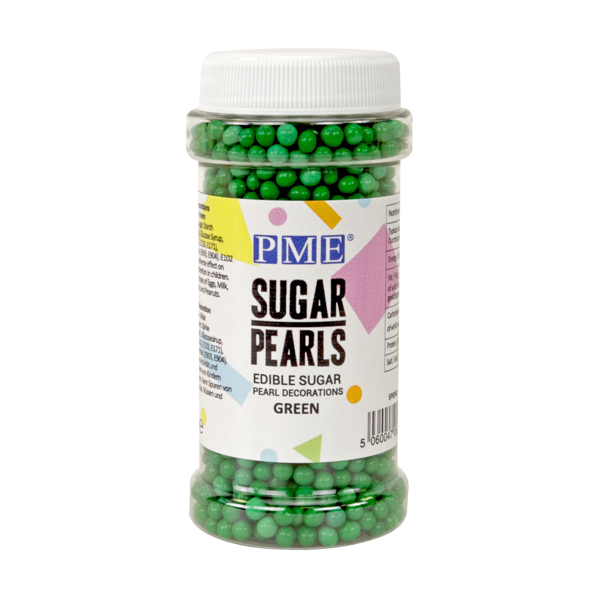 Sugar Pearls - Green (100g / 3.5 oz) #SPG941 - Papagino Foods Inc.