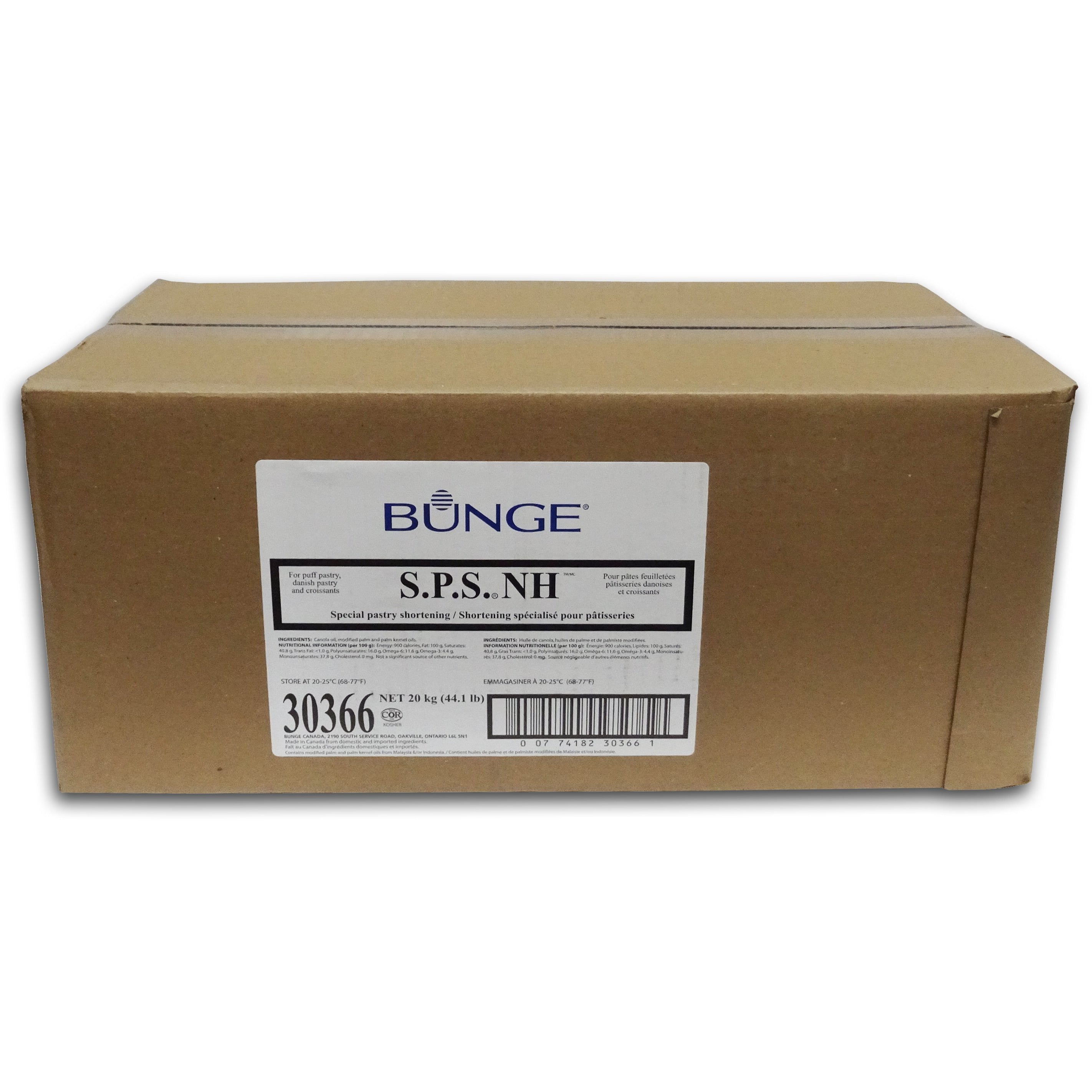 Bunge® S.P.S NH  Shortening 20 Kg (Pickup Only) - Papagino Foods Inc.