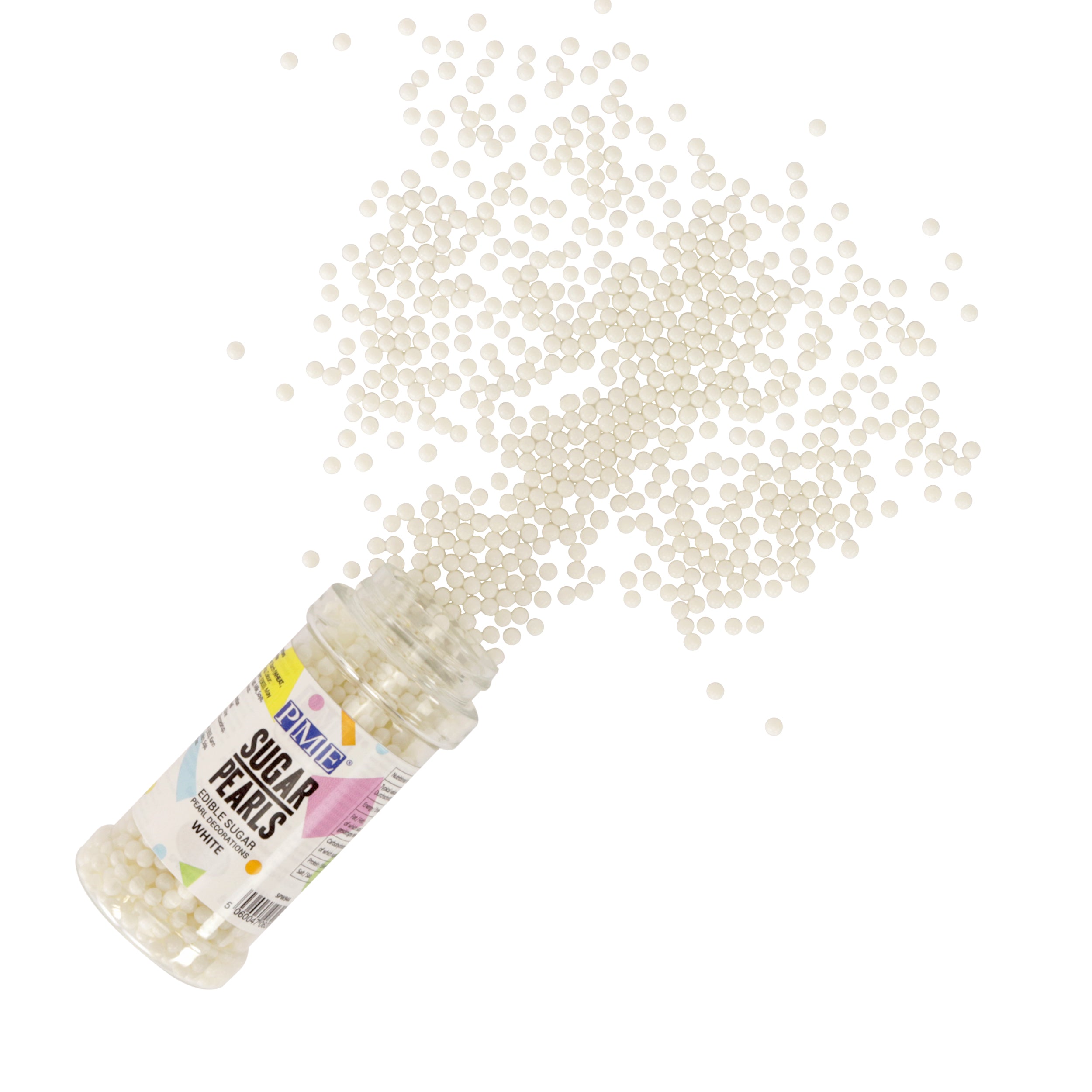 PME Sugar Pearls - White (100g / 3.5 oz) #SPW944 - Papagino Foods Inc.