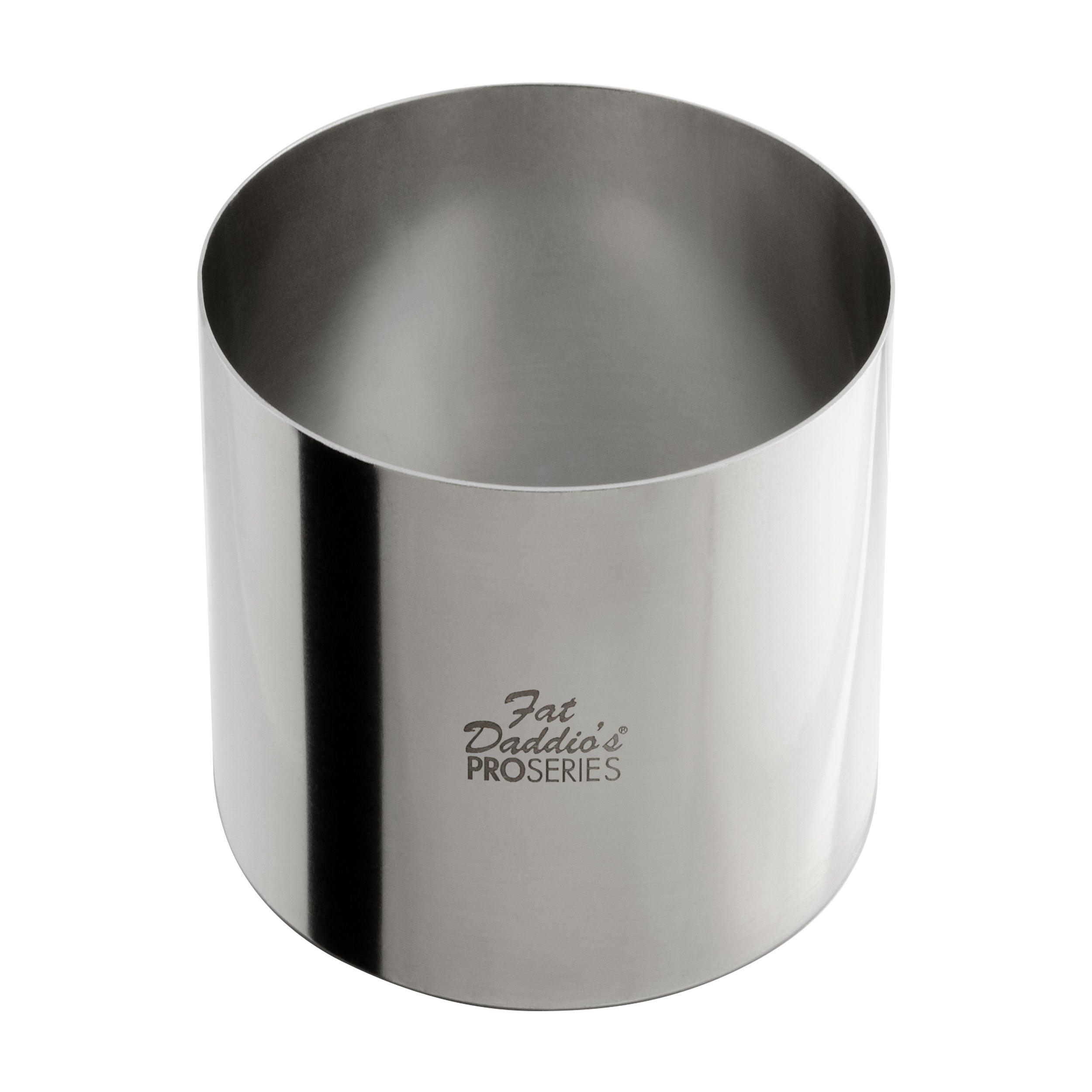 Fat Daddio, Stainless Steel, Round Pro Series Rings, 4 in x 3 in (SSRD-4030) - Papagino Foods Inc.