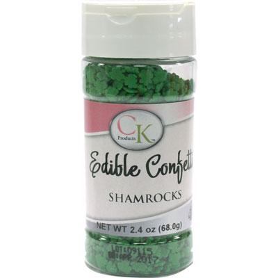 Shamrocks Edible Confetti, 2.4 oz (68 g ) - Papagino Foods Inc.