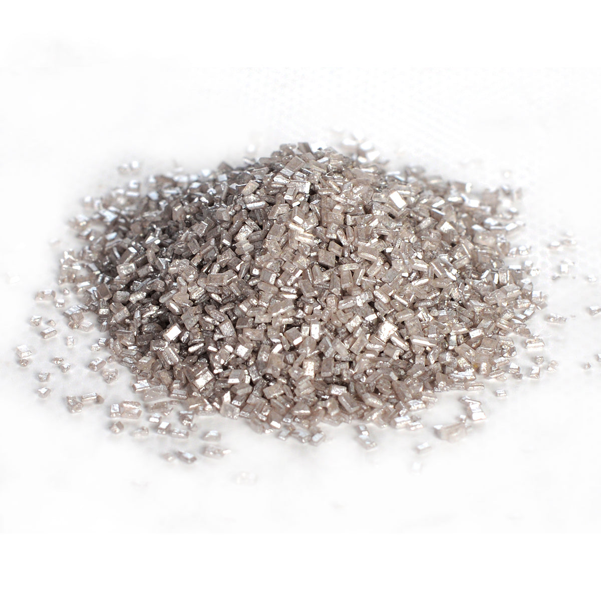 Shimmering Silver Crystal Sugar, 16 oz (1 Lb) - Papagino Foods Inc.