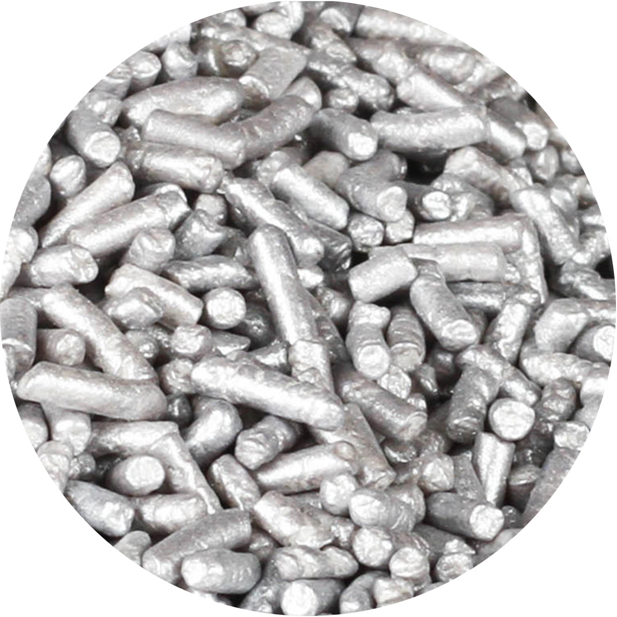 Shimmering Silver Jimmies - 3.25 oz - Papagino Foods Inc.