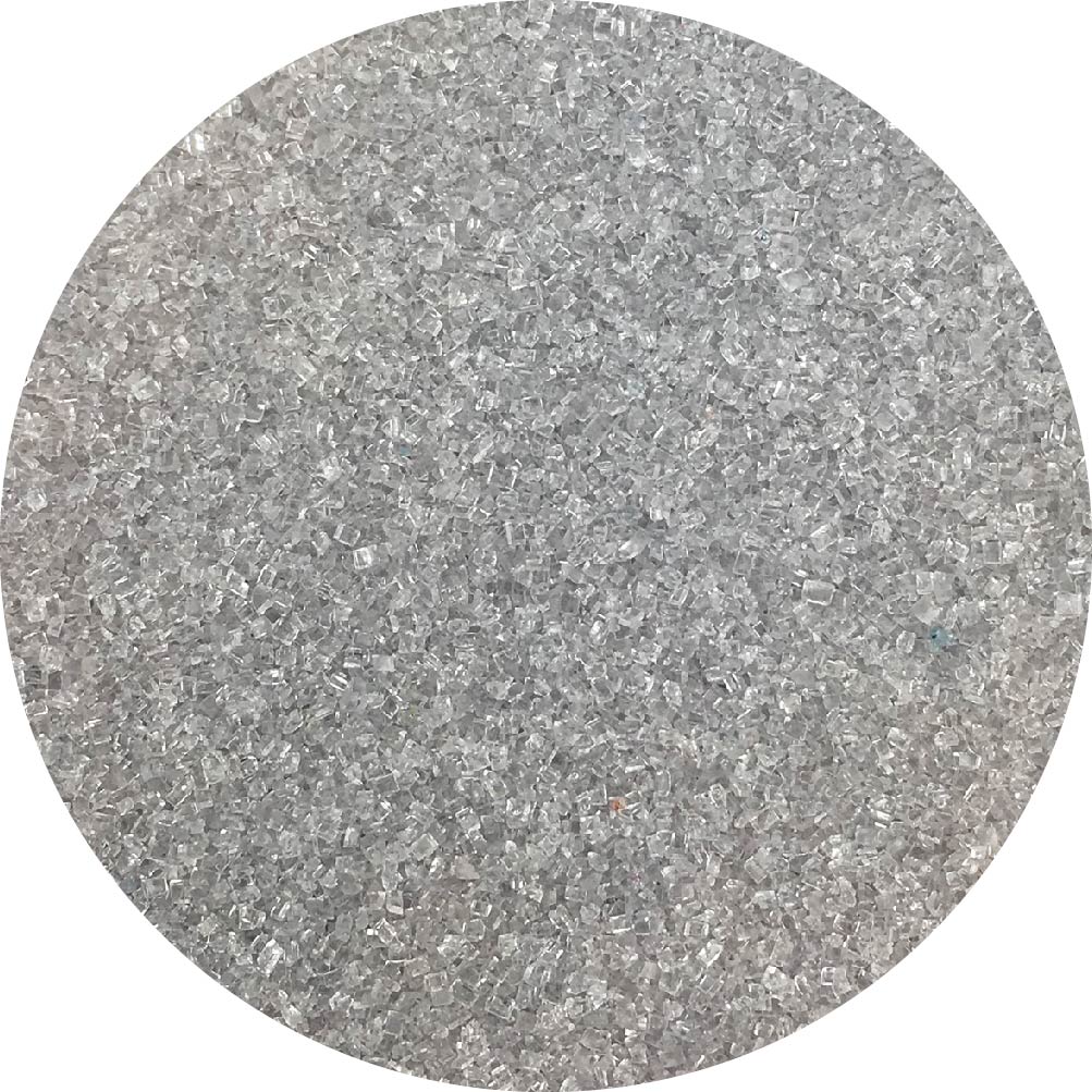 Celebakes Silver Sanding Sugar, 4 oz. Product #7500-78505S - Papagino Foods Inc.