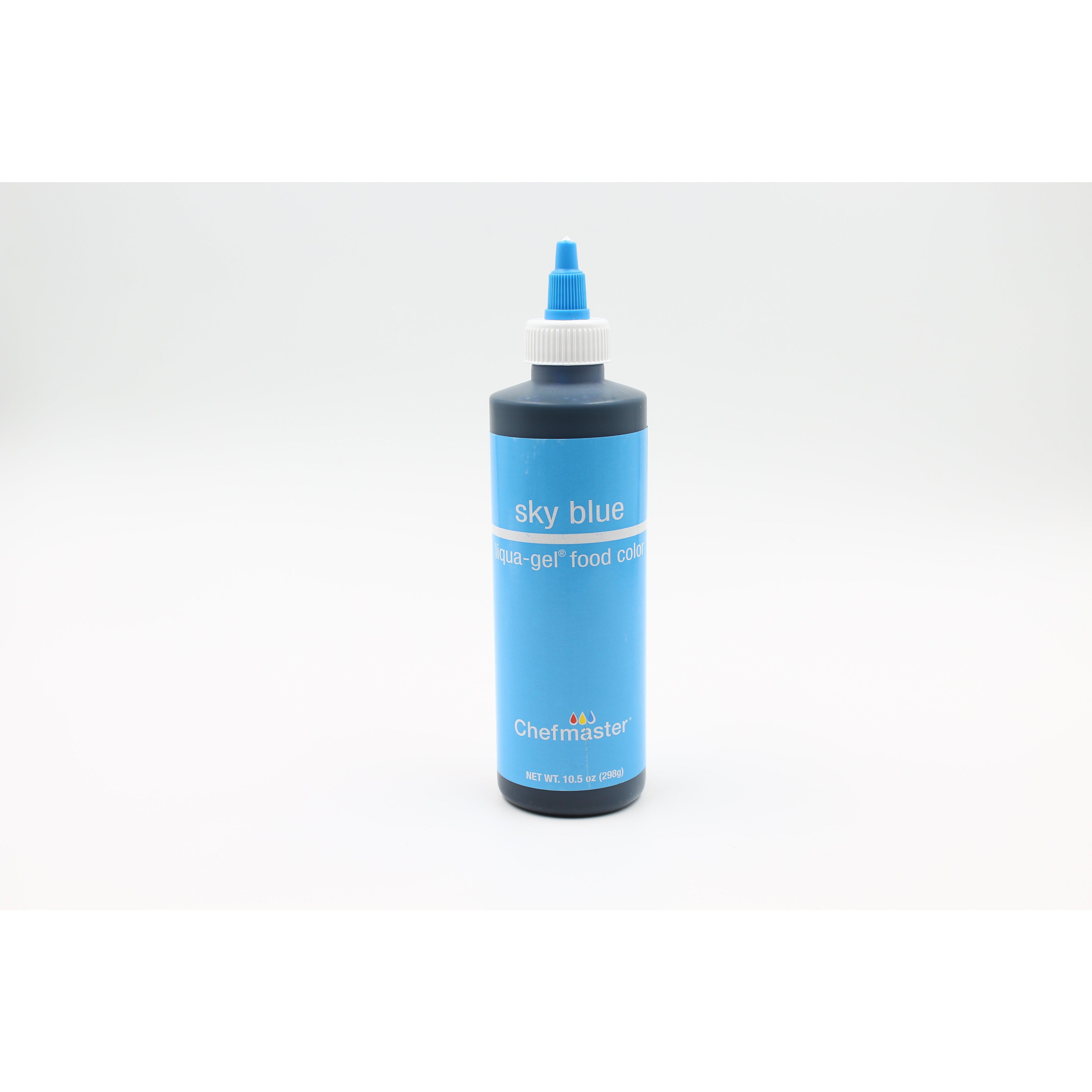 Chefmaster Sky Blue Liqua-Gel Food Coloring (# 5420) 10.5 OZ - Papagino Foods Inc.