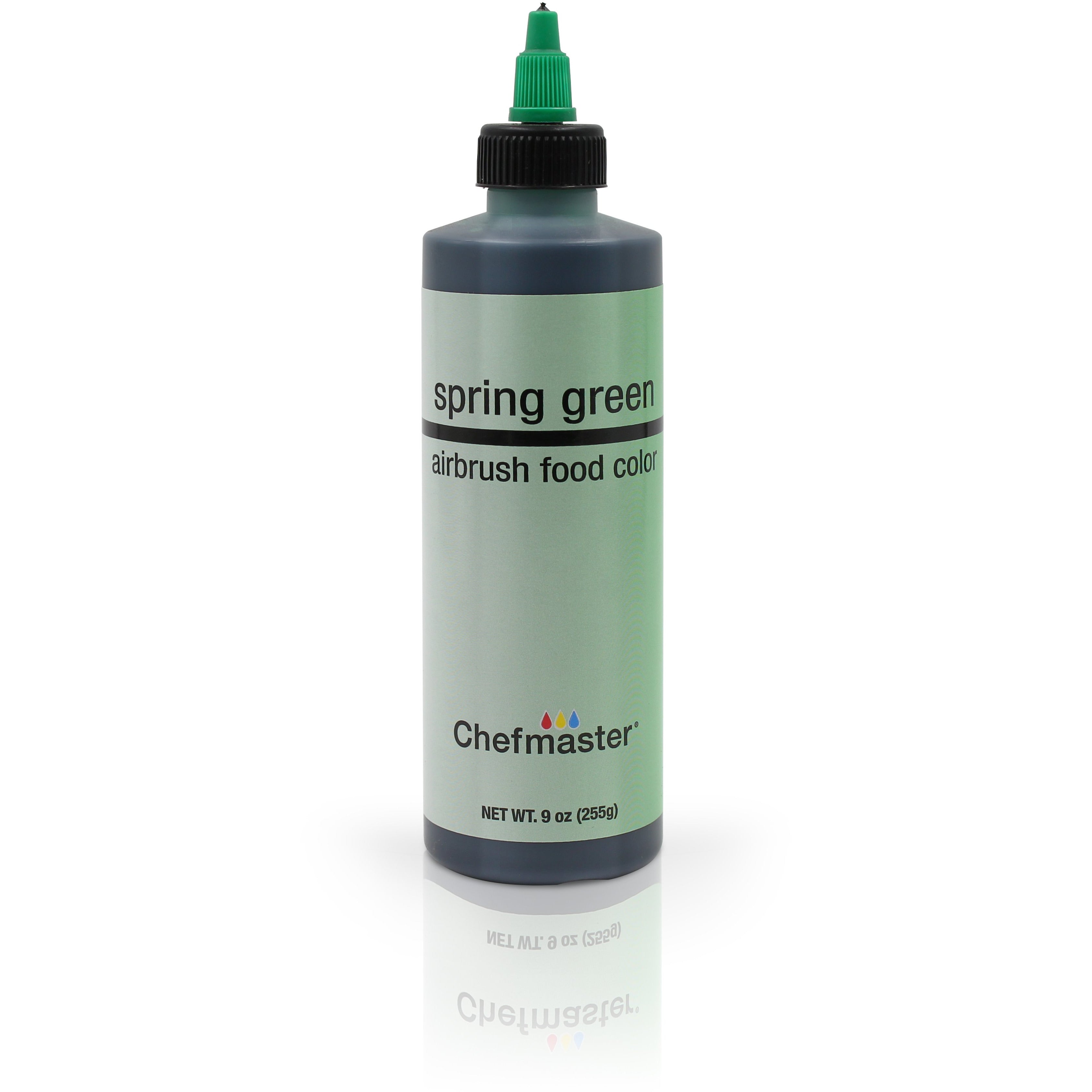 Chefmaster Spring Green Airbrush Food Coloring (# 3189) 9.0 OZ - Papagino Foods Inc.