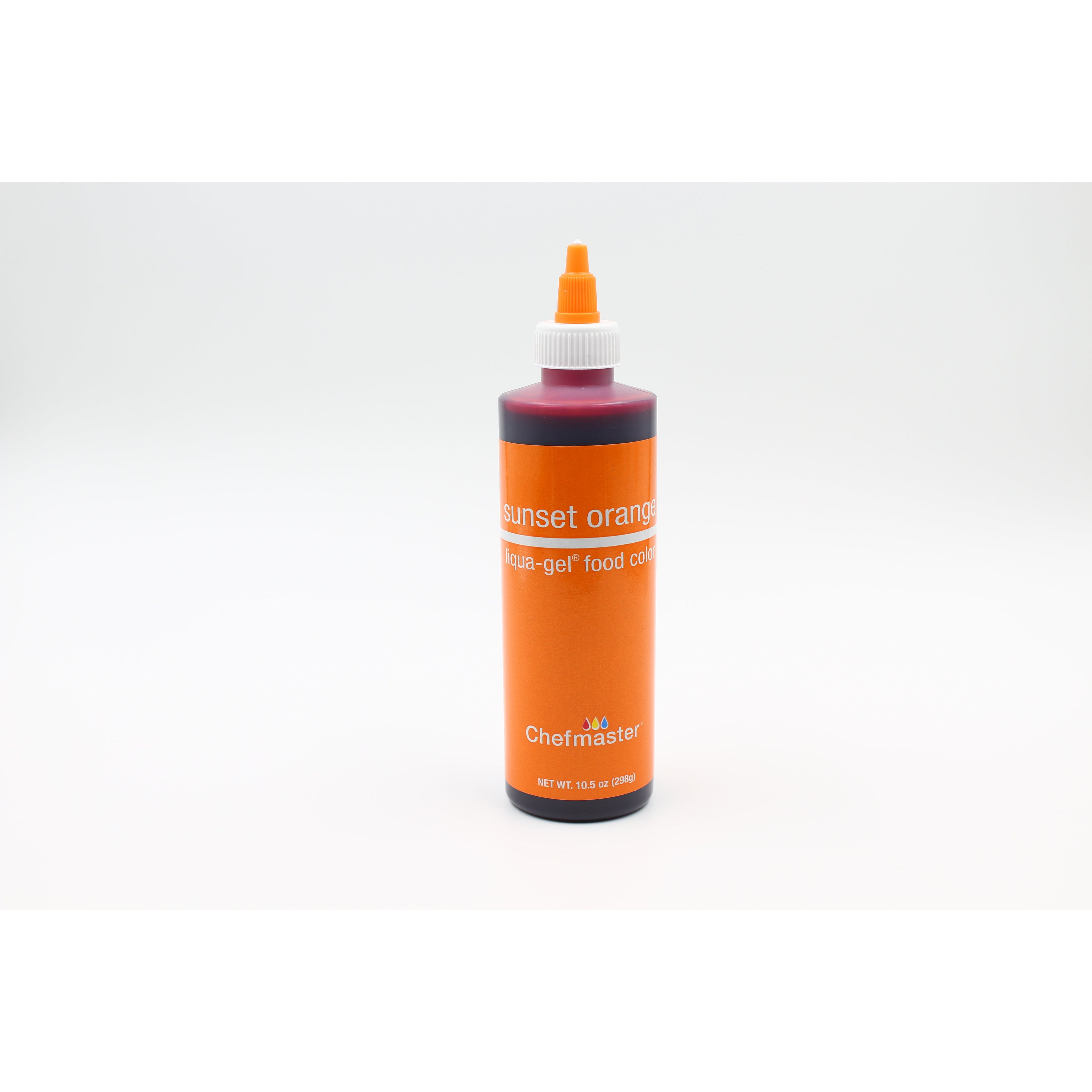 Chefmaster Sunset Orange Liqua-Gel Food Coloring (# 5440) 10.5 OZ - Papagino Foods Inc.