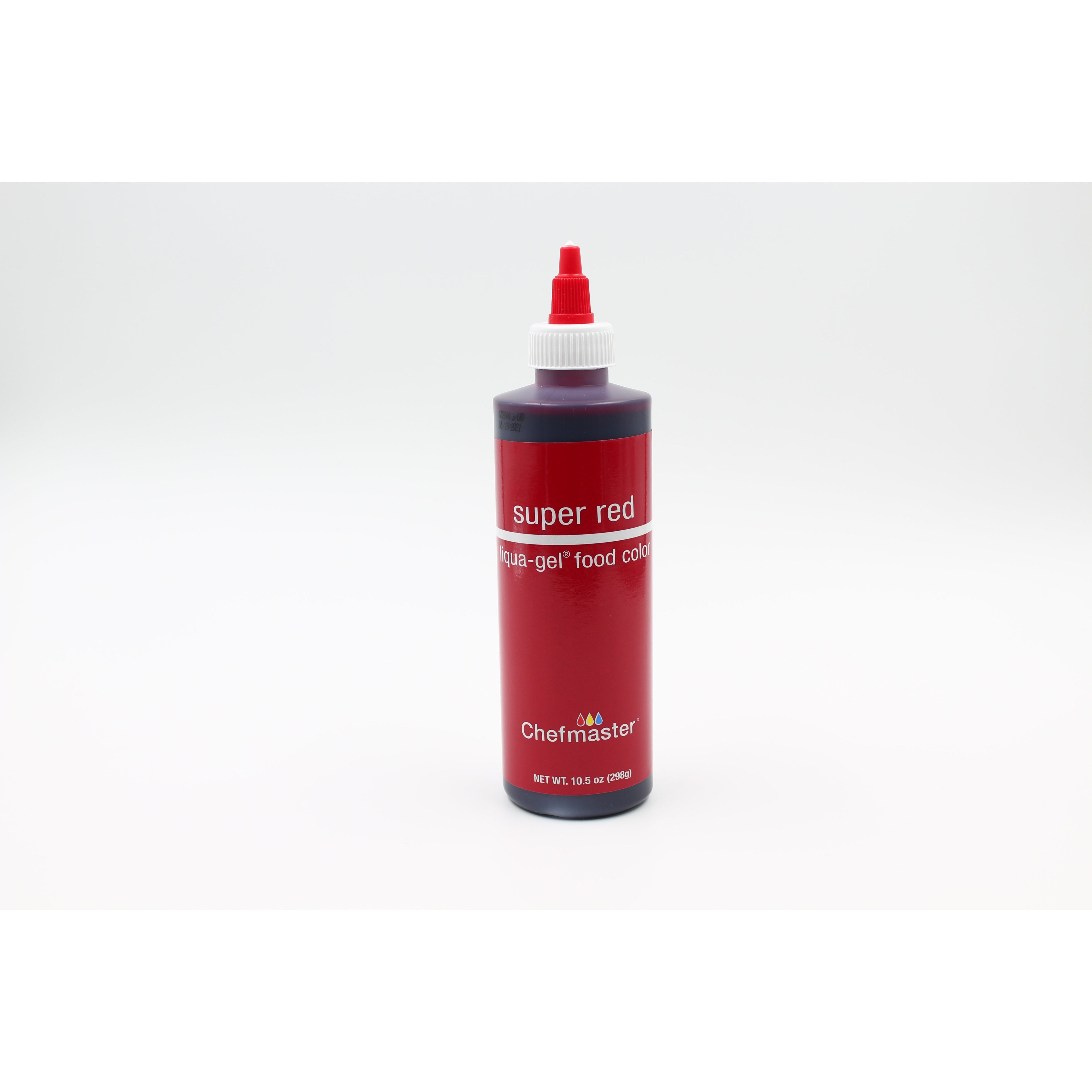 Chefmaster Super Red Liqua-Gel Food Coloring (# 5477) 10.5 OZ - Papagino Foods Inc.