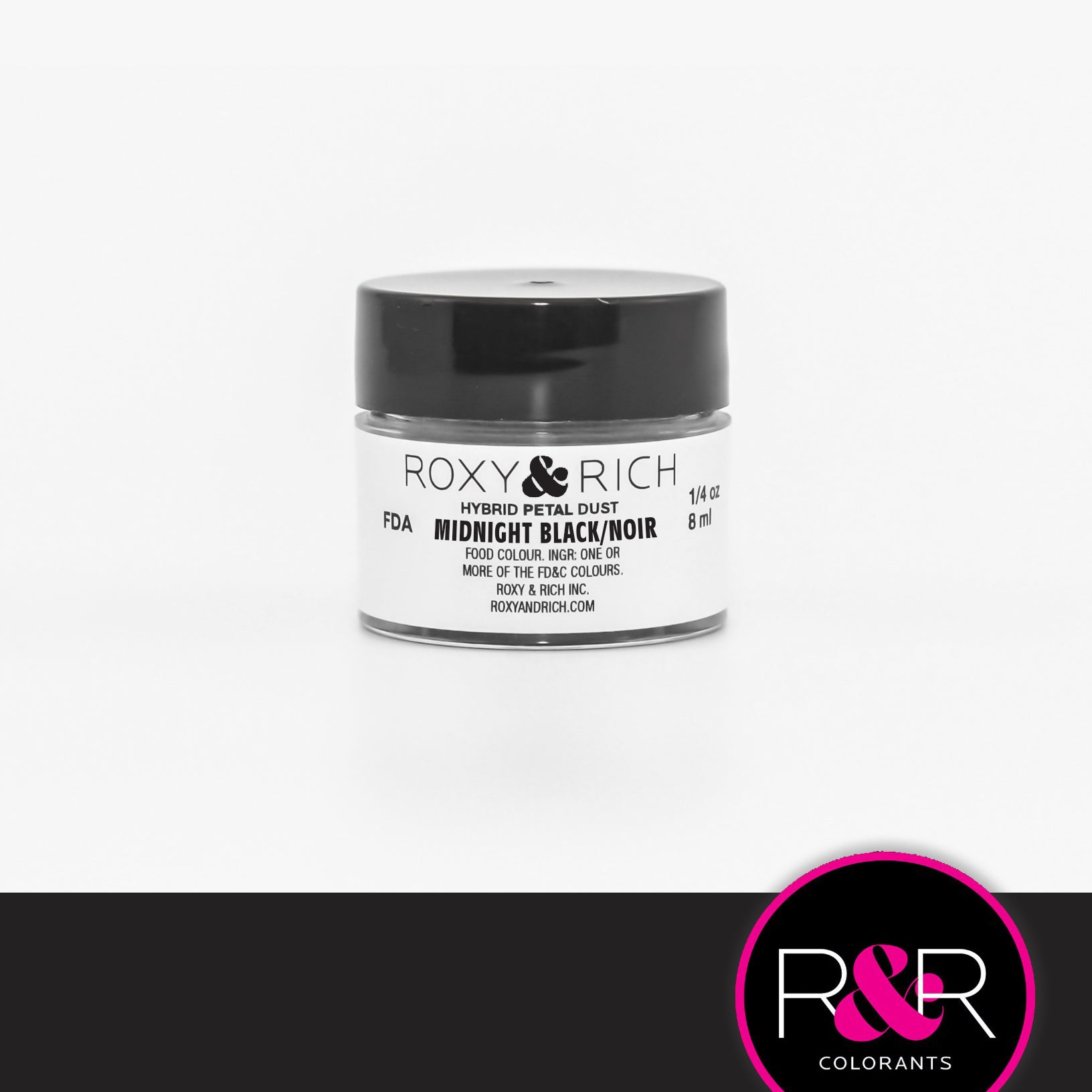 Roxy & Rich Hybrid Petal Dust Midnight Black (# T2-001) - 1/4 OZ - Papagino Foods Inc.