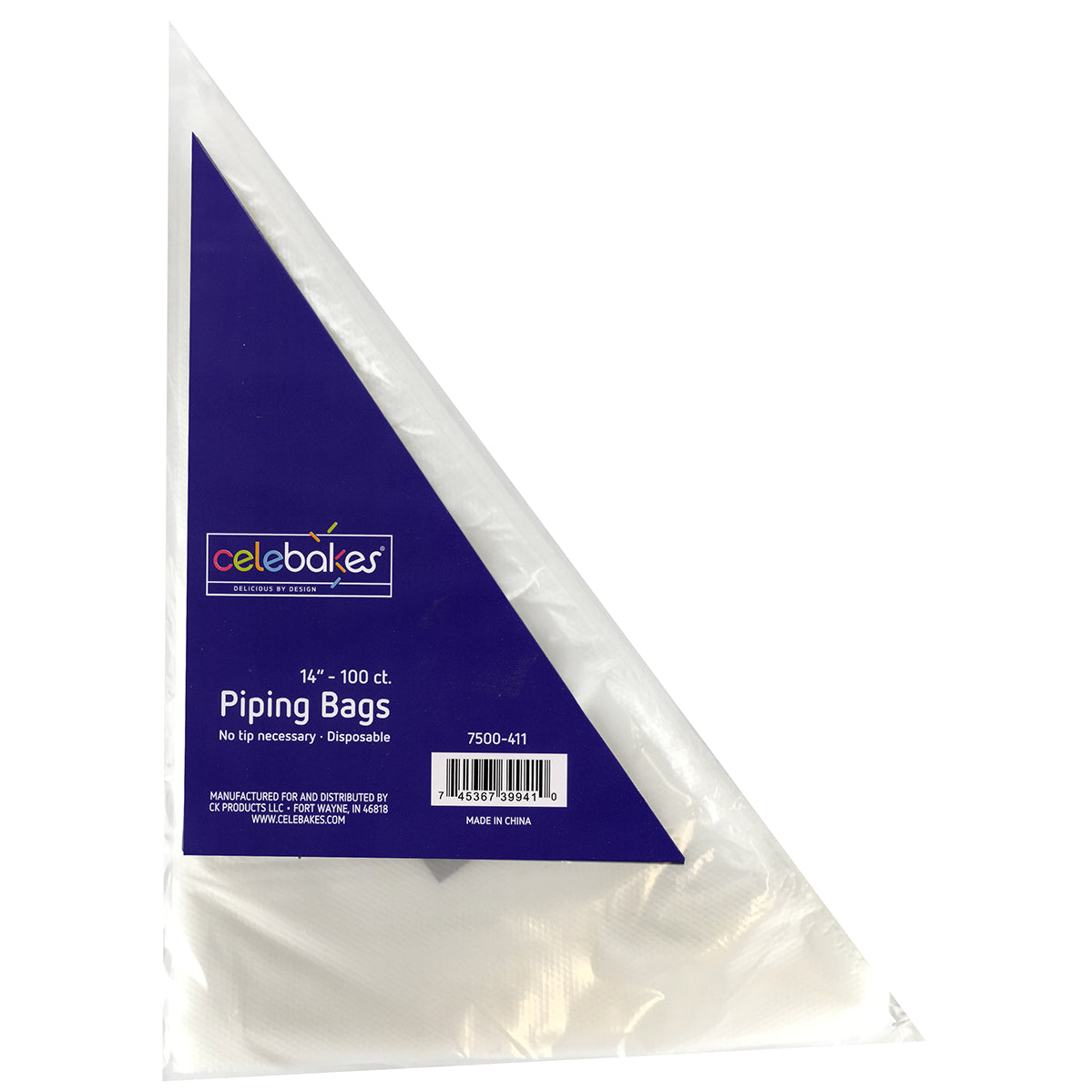 Tip Less Decorating / Piping   Bags 14", pkg of 100 - Papagino Foods Inc.