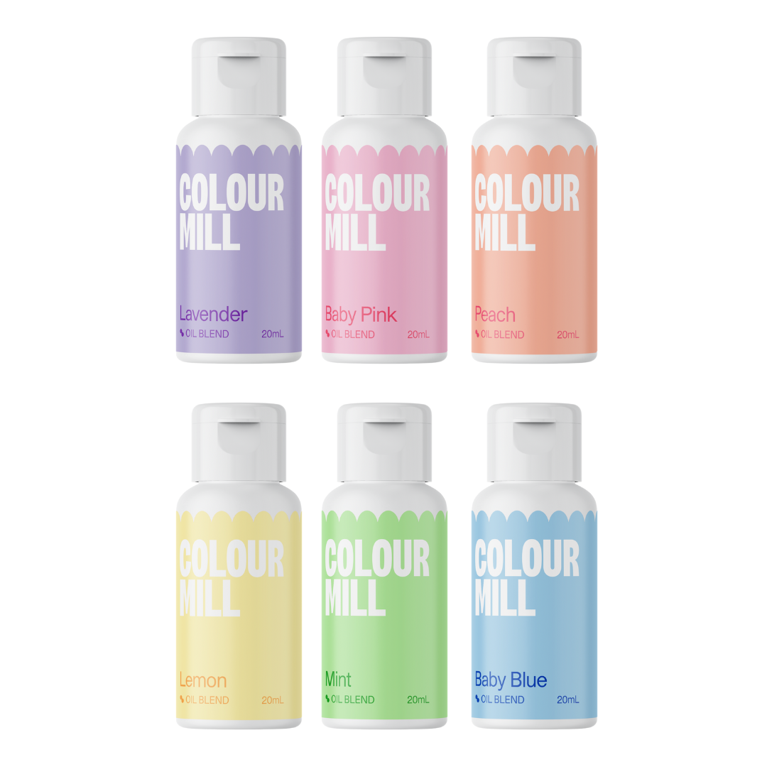 Colour Mill Oil Based Colouring 20ml 6 Pack Pastel - Papagino Foods Inc.