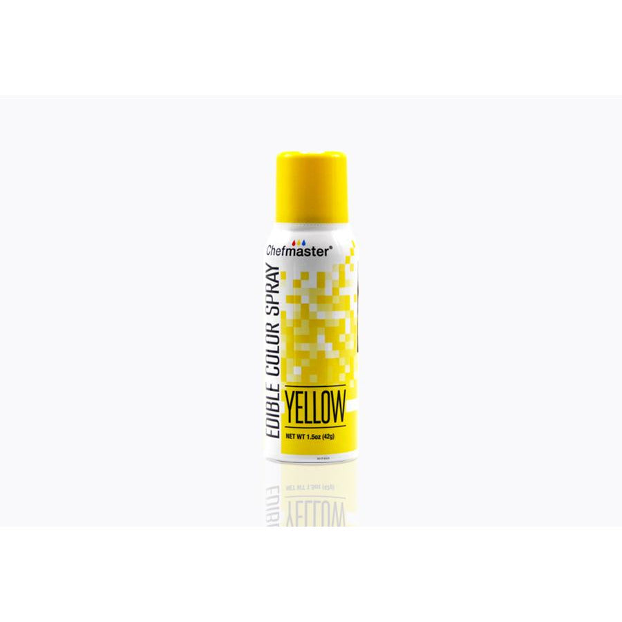 Chefmaster Edible Spray Paint Yellow (# 3639) 1.5 OZ - Papagino Foods Inc.