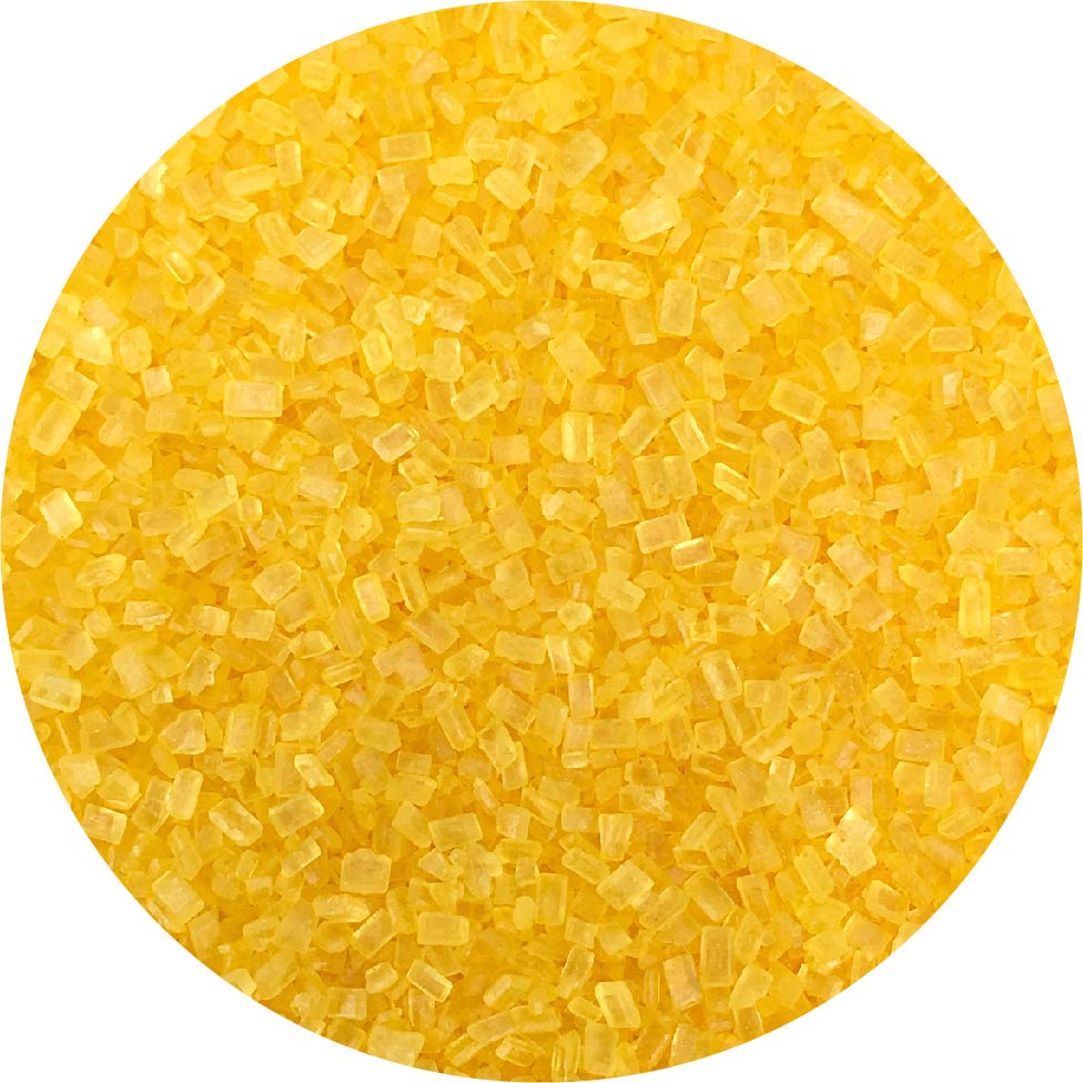 Celebakes Bumblebee Yellow Sugar Crystals, 4 oz. Product #7500-78504Y - Papagino Foods Inc.