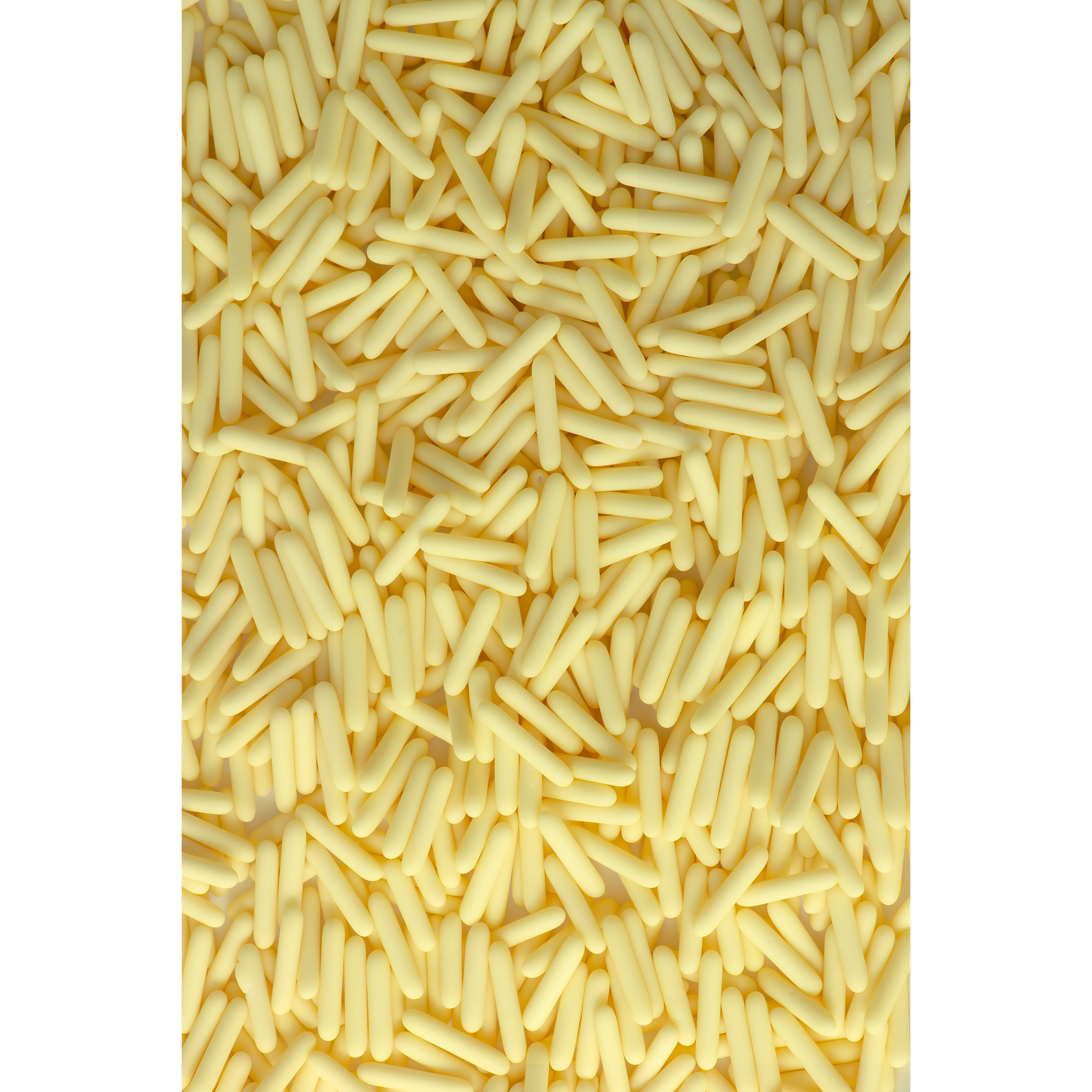 BANANA CREAM Matte Sugar Rods BBD **FEB 2022** 4 oz Bottle (1/2 cup/NET WT 3.5oz/90g) Sweetapolita - Papagino Foods Inc.
