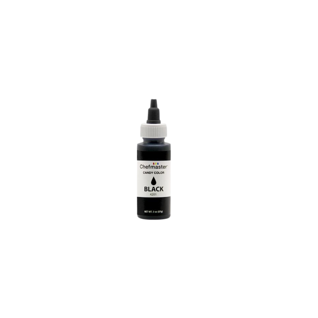 Chefmaster Candy Color Black (# 4201) 2 OZ - Papagino Foods Inc.
