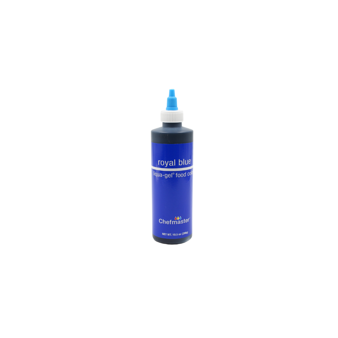 Chefmaster Royal Blue Liqua-Gel Food Coloring (# 5415) 10.5 OZ - Papagino Foods Inc.