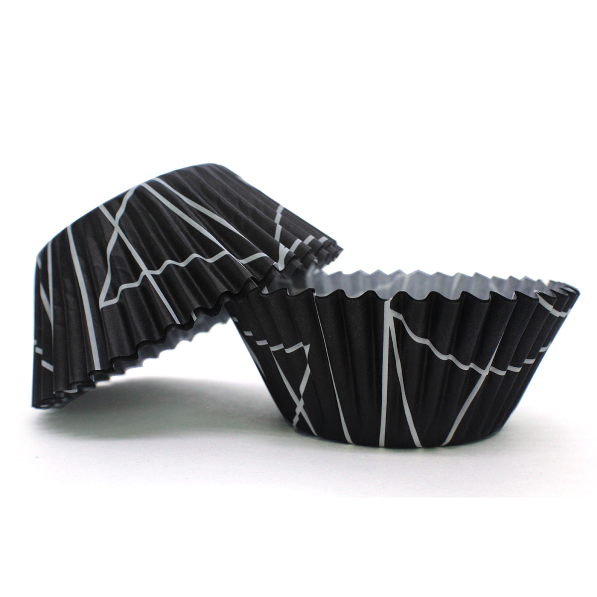 Celebakes Black Triangle Standard Baking Cups, 50 Count - #7500-201 - Papagino Foods Inc.