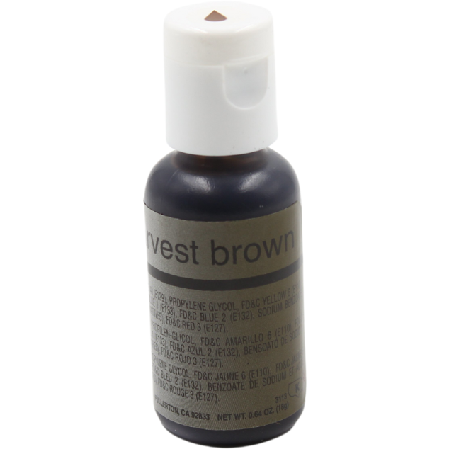 Chefmaster Harvest Brown Airbrush Food Coloring (# 3113) 0.64 OZ - Papagino Foods Inc.