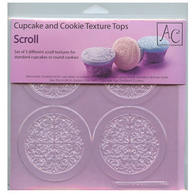SCROLL Cupcake / Cookie Texture Tops #43-4803 - Papagino Foods Inc.
