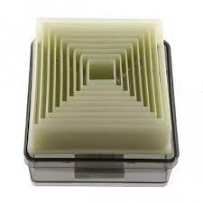 Fat Daddio, Nylon Cutter Set, Boxed, Square, 9 pc set (#CKC-2051) - Papagino Foods Inc.