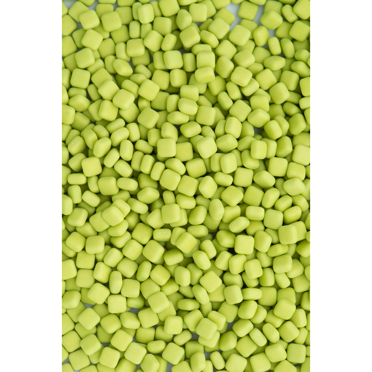 GREEN APPLE Matte Sugar Squares BBD **FEB 2022** 4oz Bottle (1/2 cup/NET WT 3.5oz/90g) sweetapolita - Papagino Foods Inc.
